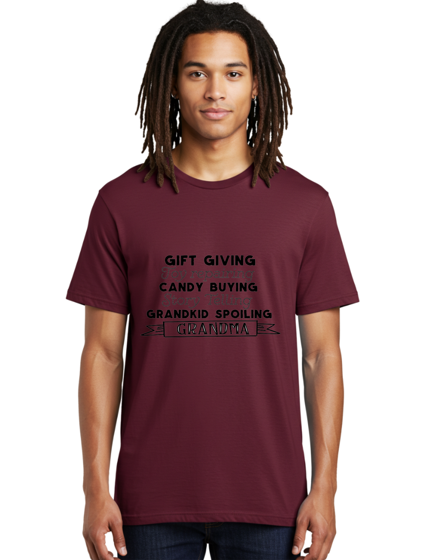 Grandma Men'S Graphic Tee, 100% Cotton, Comfortable Casual Summer Wear, Machine Washable, Grandma, Gift Giving, Toy Repairing, Candy Buying, Story Telling, Grandkid Spoiling, Family Love, Grandmotherly Activities, Grandmother'S Day Aac775 10