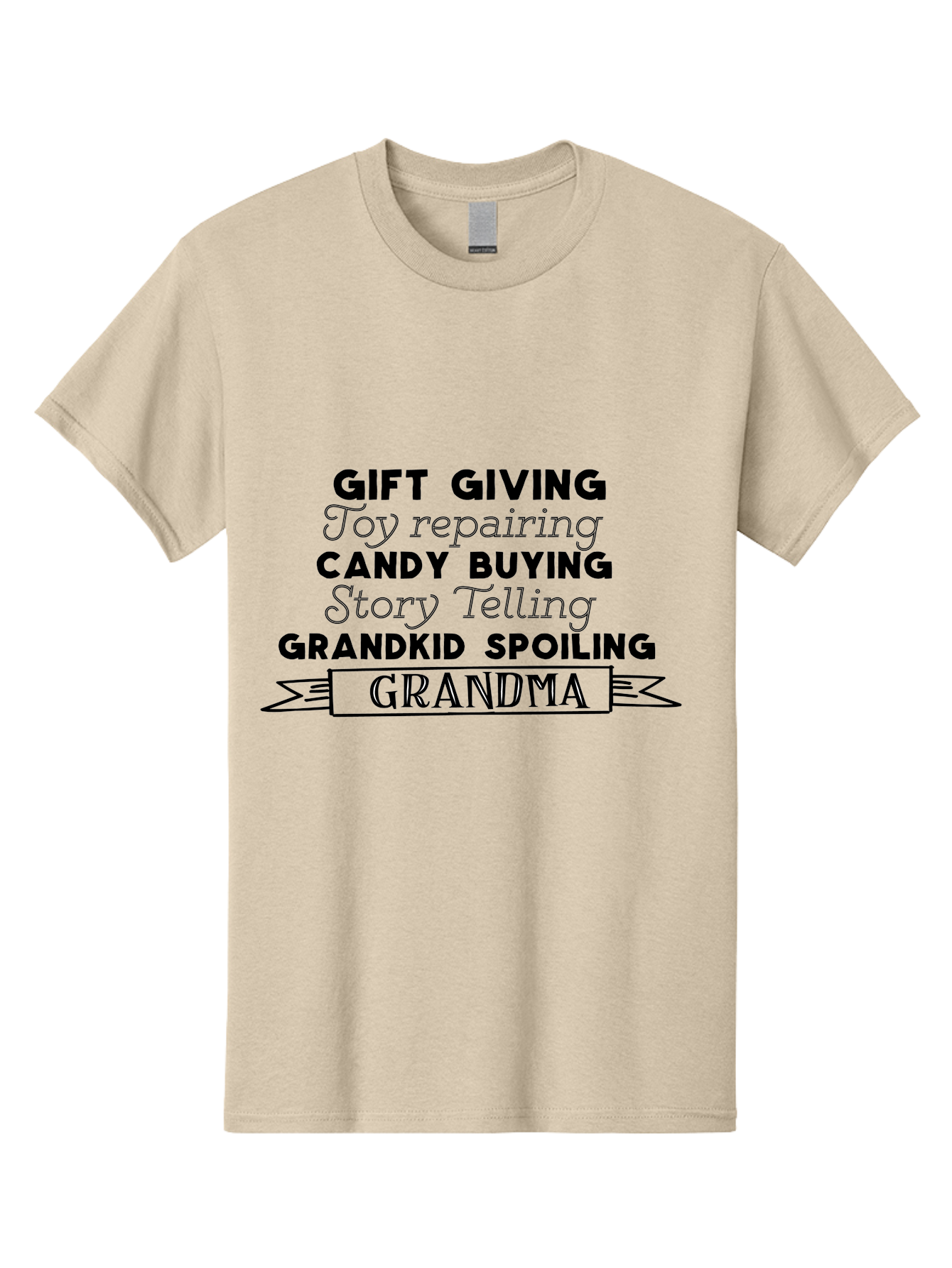 Grandma Men'S Graphic Tee, 100% Cotton, Comfortable Casual Summer Wear, Machine Washable, Grandma, Gift Giving, Toy Repairing, Candy Buying, Story Telling, Grandkid Spoiling, Family Love, Grandmotherly Activities, Grandmother'S Day Aac775 21