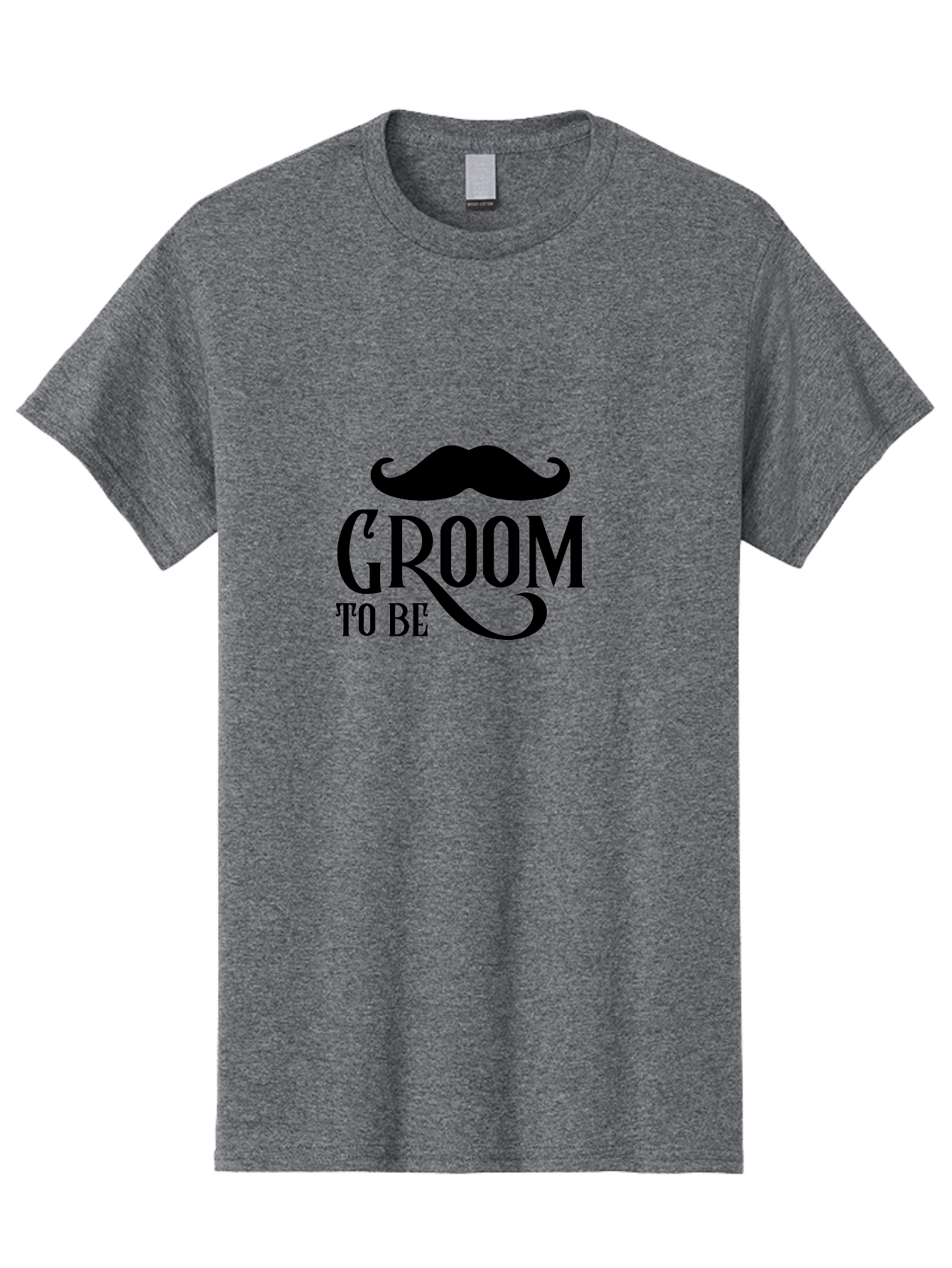 Groom-To-Be Men'S Graphic Tee, 100% Cotton, Comfortable Casual Summer Wear, Machine Washable, Groom To Be, Wedding Decoration, Stylish Mustache, Groom Accessories, Black Typography, Elegant Design, Wedding Planning Aac779 3