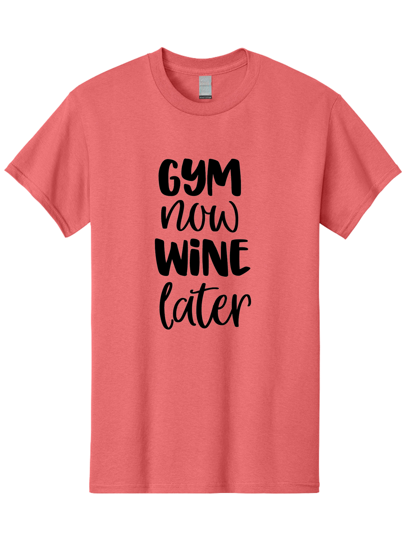 Gym-Now-Wine-Later-1 Men'S Graphic Tee, 100% Cotton, Comfortable Casual Summer Wear, Machine Washable, Gym Motivation, Fitness Quotes, Wine Lover, Fitness Humor, Workout Inspiration, Funny Sayings, Wine Time, Gym Now Wine Later Aac783 23