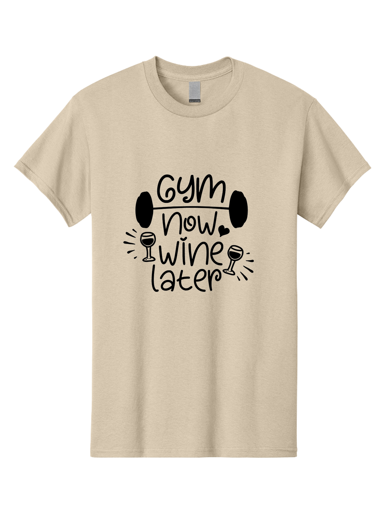 Gym-Now-Wine-Later Men'S Graphic Tee, 100% Cotton, Comfortable Casual Summer Wear, Machine Washable, Gym Motivation, Fitness Quote, Wine Lover, Workout Inspiration, Balance, Fitness Humor, Healthy Lifestyle, Gym And Wine Aac784 13