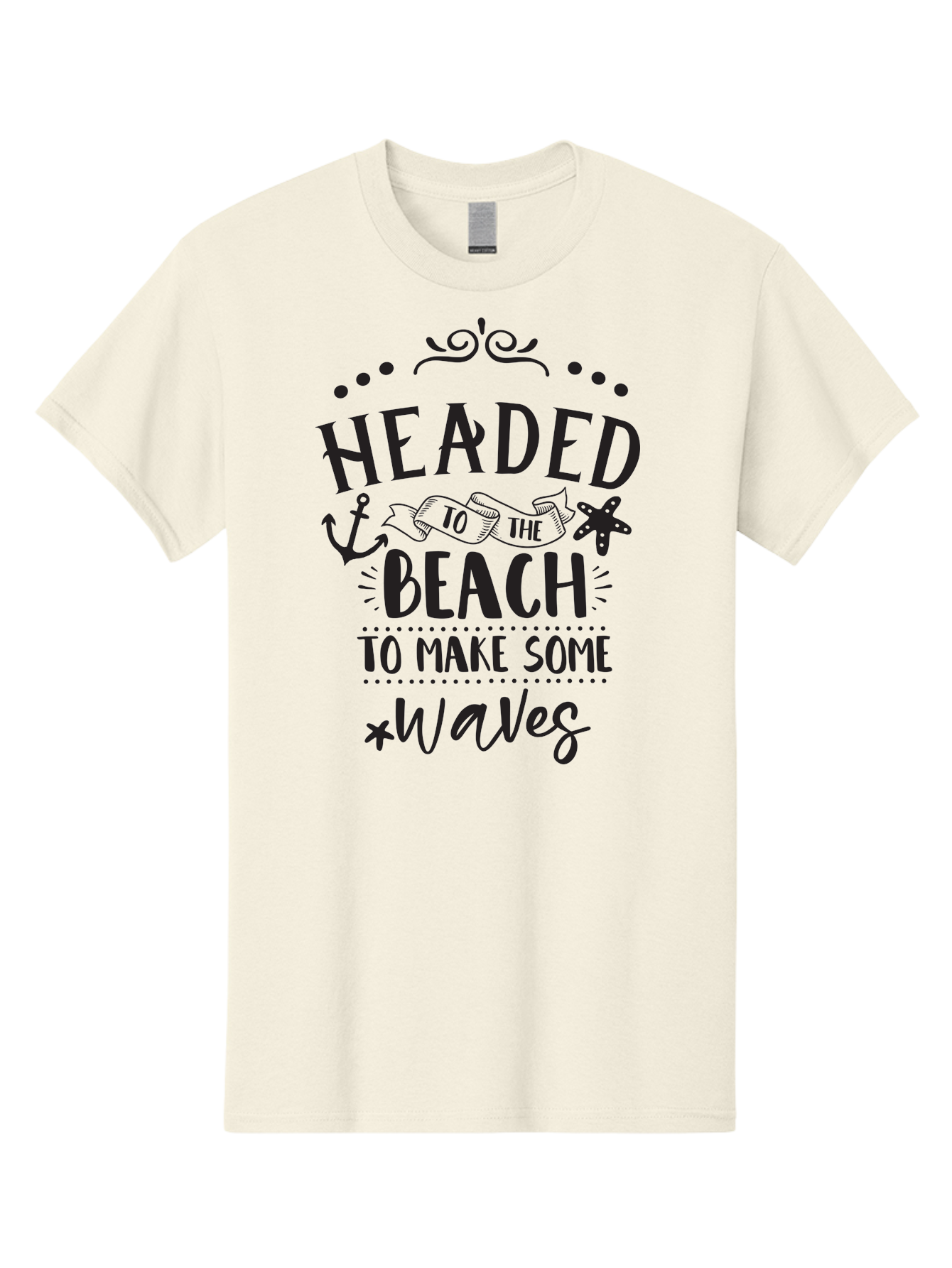 Headed-To-The-Beach Men'S Graphic Tee, 100% Cotton, Comfortable Casual Summer Wear, Machine Washable, Beach Inspiration, Ocean Quotes, Beachy Vibes, Coastal Style, Nautical Theme, Waves Inspiration, Anchor Symbol, Starfish Icon, Fun Quotes, Aac808 29