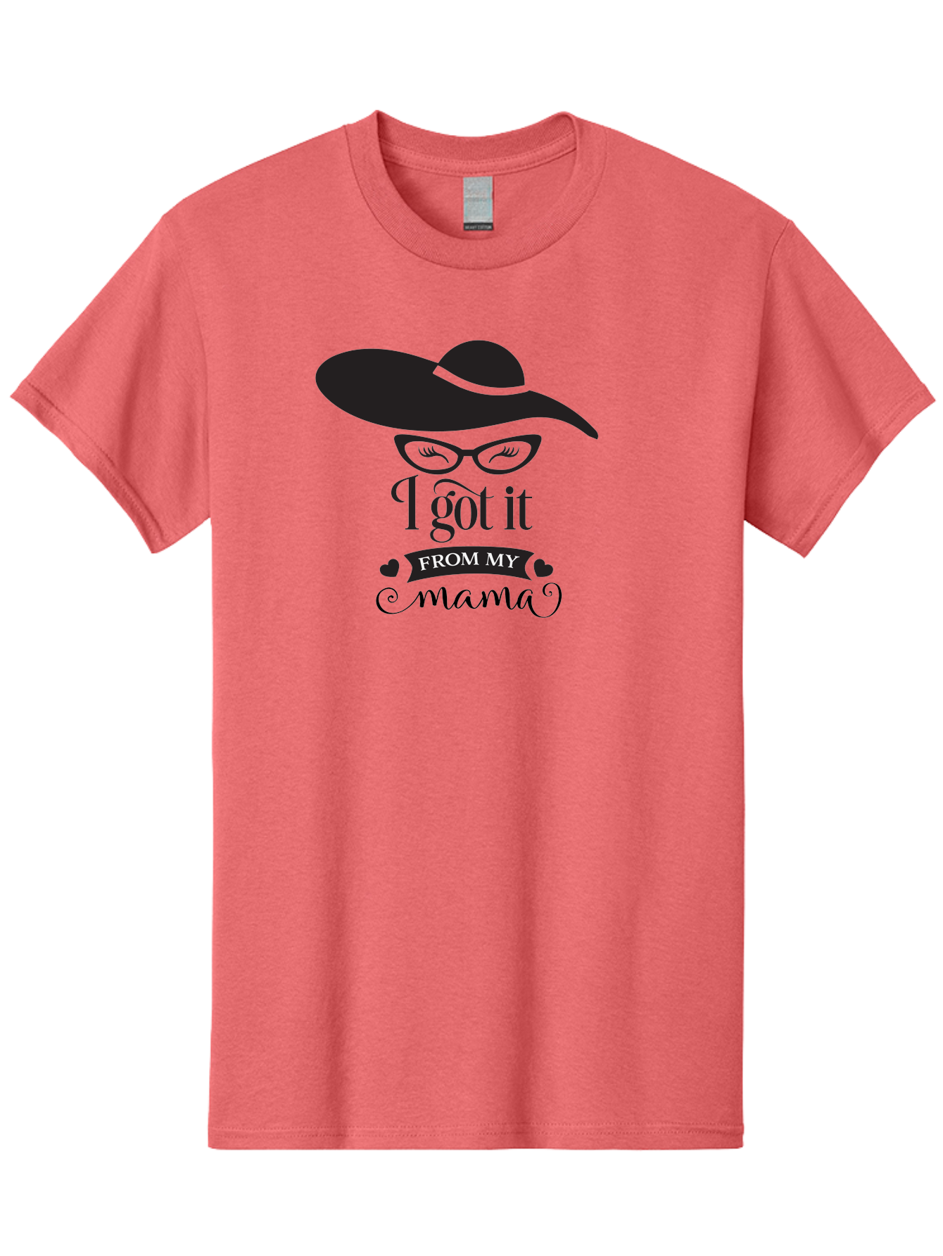 I-Got-It-From-My-Mama Men'S Graphic Tee, 100% Cotton, Comfortable Casual Summer Wear, Machine Washable, Funny Mama Quote, Humorous Mom Saying, I Got It From My Mama, Cute Mama Design, Mama Love, Mom Humor, Heartwarming Quote, Aac848 19