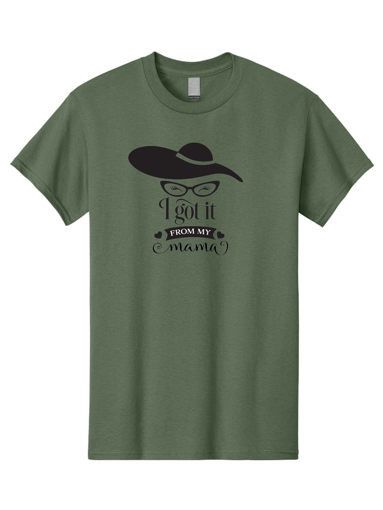 I-Got-It-From-My-Mama Men'S Graphic Tee, 100% Cotton, Comfortable Casual Summer Wear, Machine Washable, Funny Mama Quote, Humorous Mom Saying, I Got It From My Mama, Cute Mama Design, Mama Love, Mom Humor, Heartwarming Quote, Aac848 17