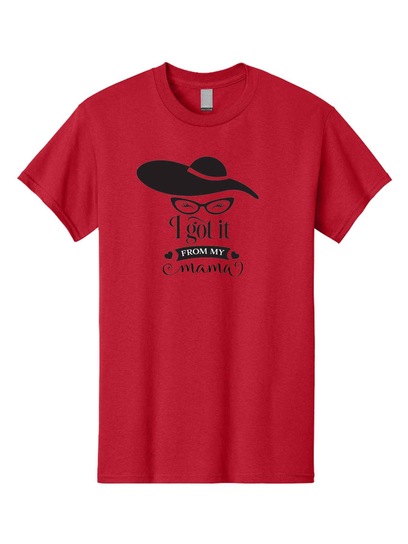 I-Got-It-From-My-Mama Men'S Graphic Tee, 100% Cotton, Comfortable Casual Summer Wear, Machine Washable, Funny Mama Quote, Humorous Mom Saying, I Got It From My Mama, Cute Mama Design, Mama Love, Mom Humor, Heartwarming Quote, Aac848 23