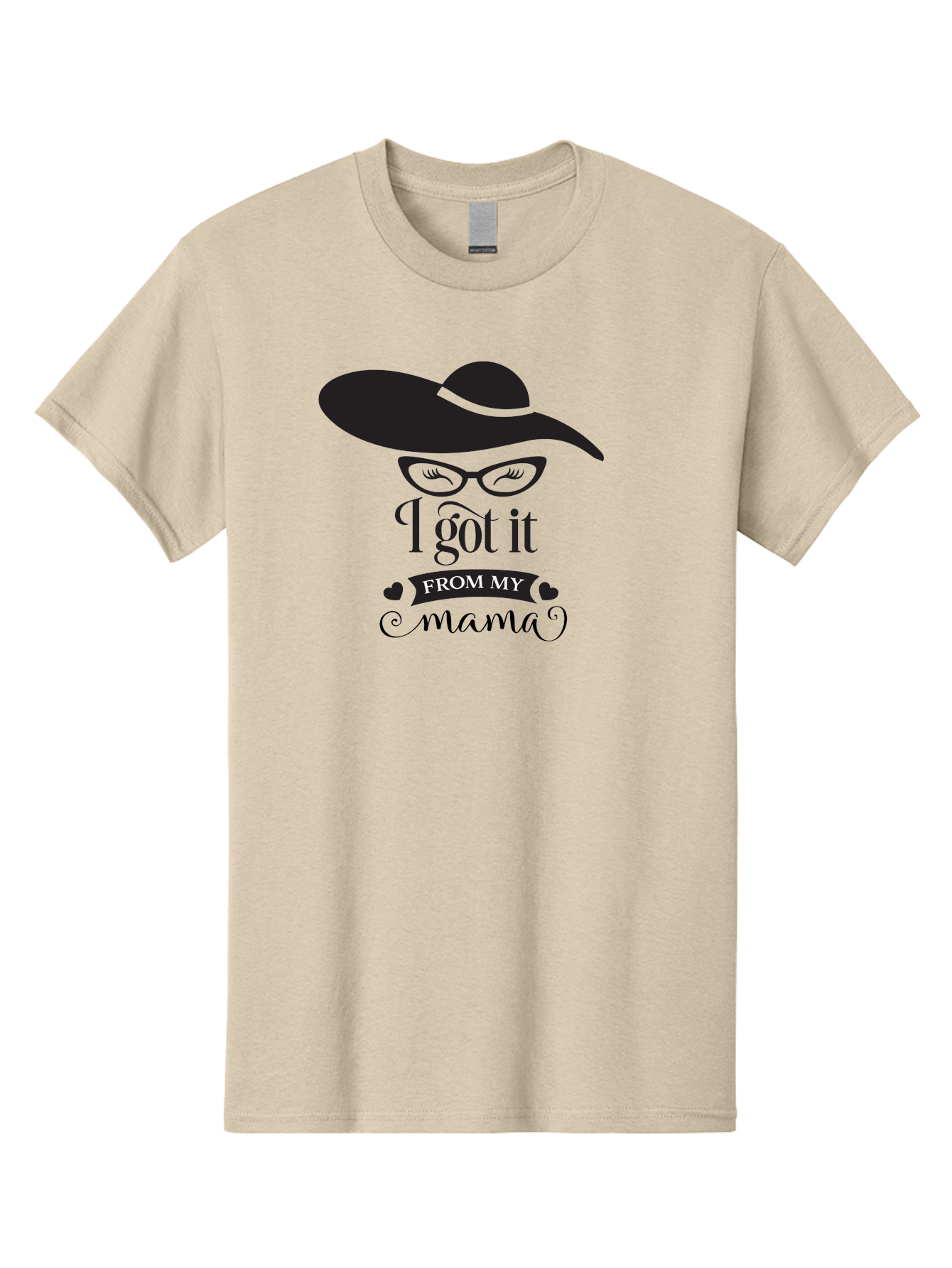 I-Got-It-From-My-Mama Men'S Graphic Tee, 100% Cotton, Comfortable Casual Summer Wear, Machine Washable, Funny Mama Quote, Humorous Mom Saying, I Got It From My Mama, Cute Mama Design, Mama Love, Mom Humor, Heartwarming Quote, Aac848 3