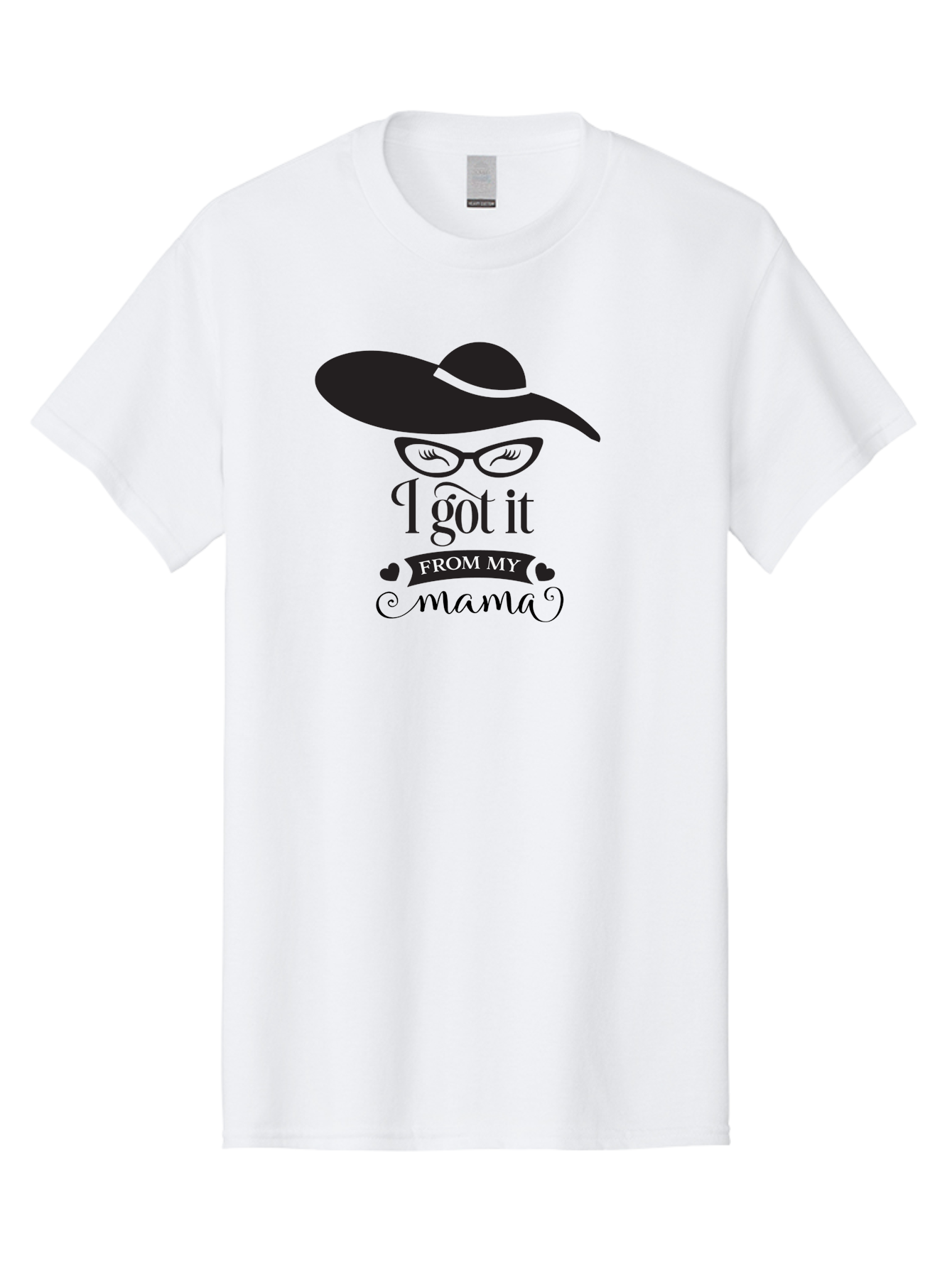 I-Got-It-From-My-Mama Men'S Graphic Tee, 100% Cotton, Comfortable Casual Summer Wear, Machine Washable, Funny Mama Quote, Humorous Mom Saying, I Got It From My Mama, Cute Mama Design, Mama Love, Mom Humor, Heartwarming Quote, Aac848 13