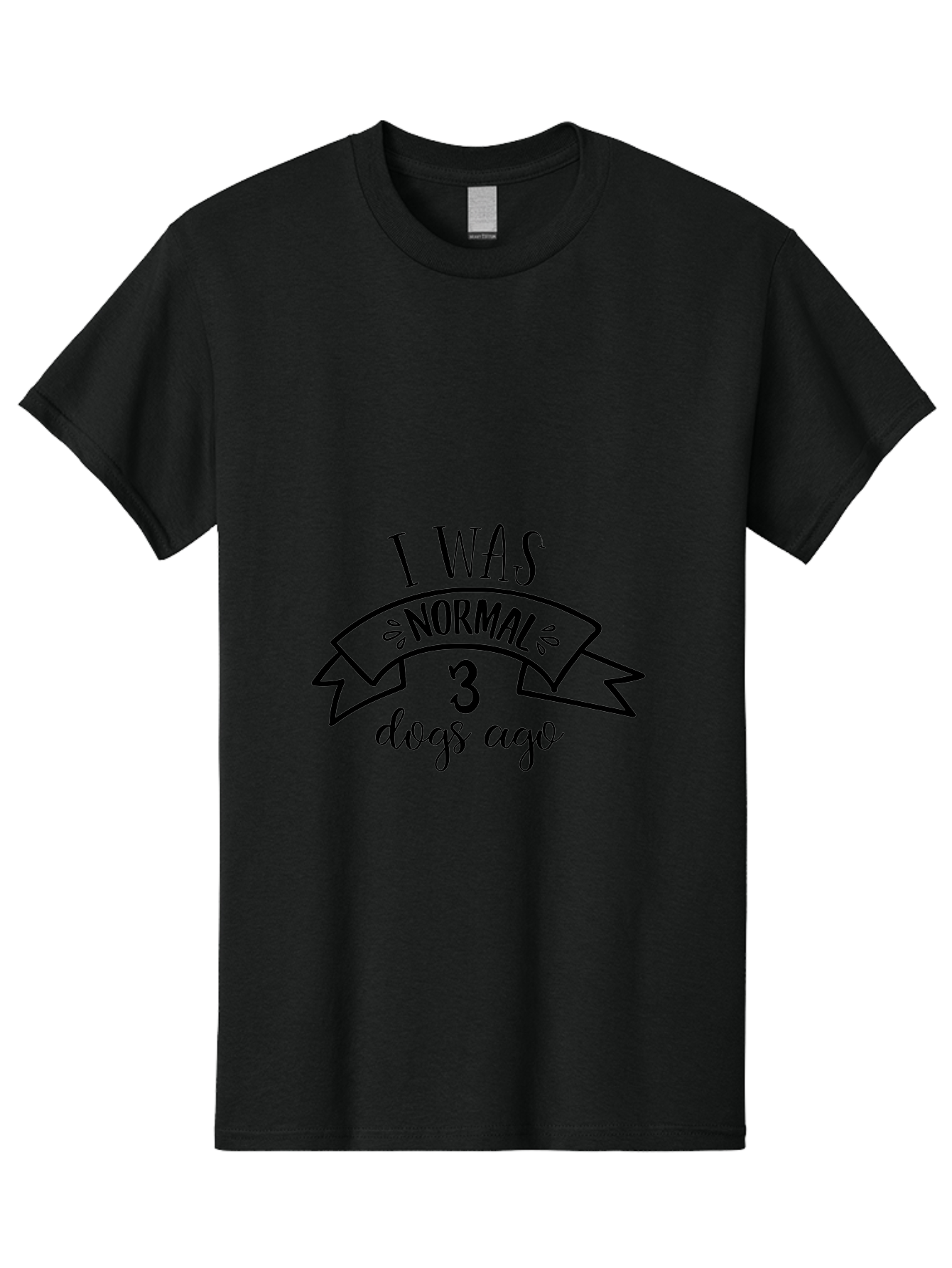 I-Was-Normal-3-Dogs-Ago Men'S Graphic Tee, 100% Cotton, Comfortable Casual Summer Wear, Machine Washable, Funny Dog Quote, Dog Lover Gift, Humorous Pet Phrase, Quirky Dog Saying, Normal Life Changed By Dogs, Dog Owner'S Humor Aac885 29