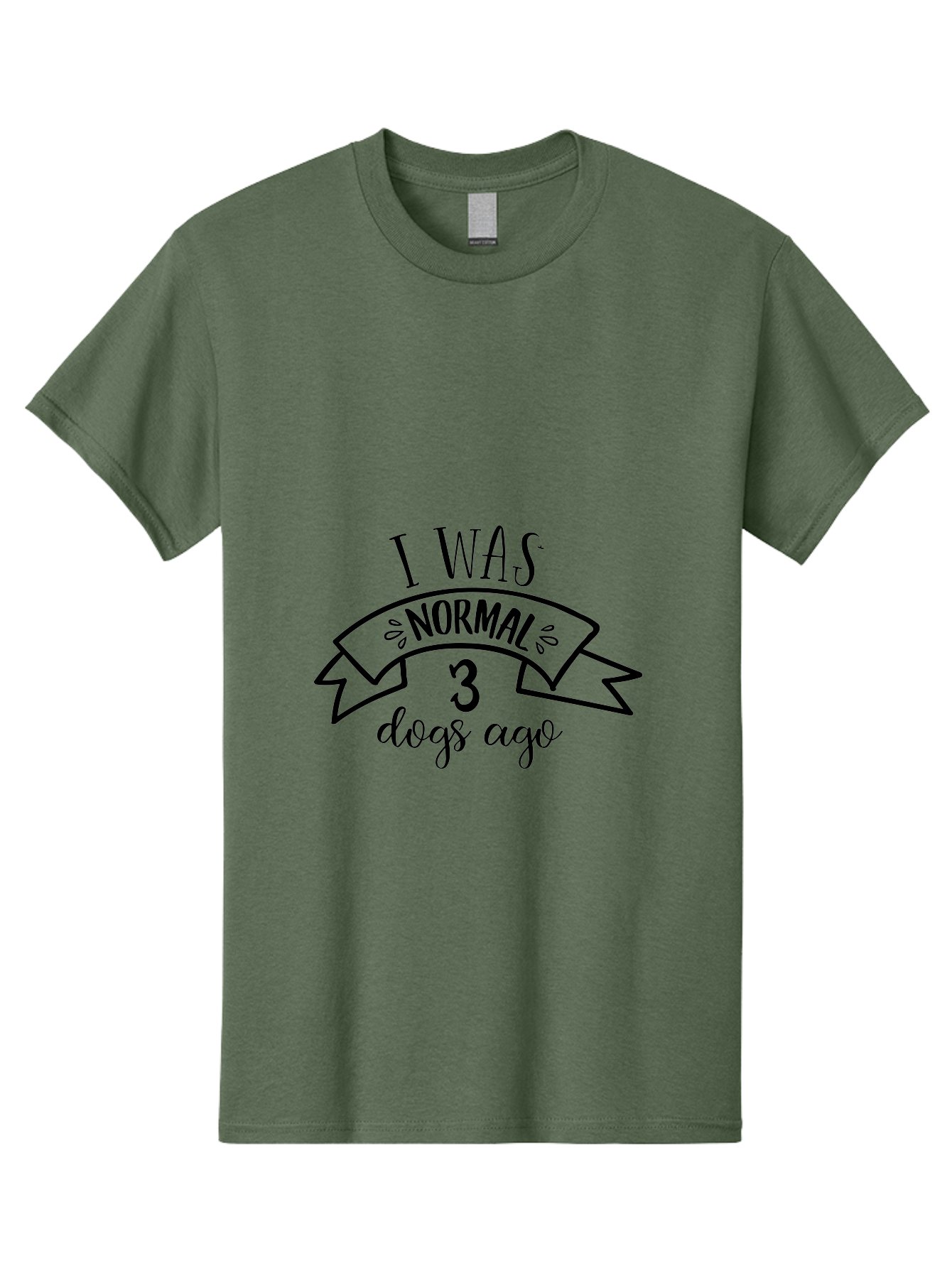 I-Was-Normal-3-Dogs-Ago Men'S Graphic Tee, 100% Cotton, Comfortable Casual Summer Wear, Machine Washable, Funny Dog Quote, Dog Lover Gift, Humorous Pet Phrase, Quirky Dog Saying, Normal Life Changed By Dogs, Dog Owner'S Humor Aac885 1