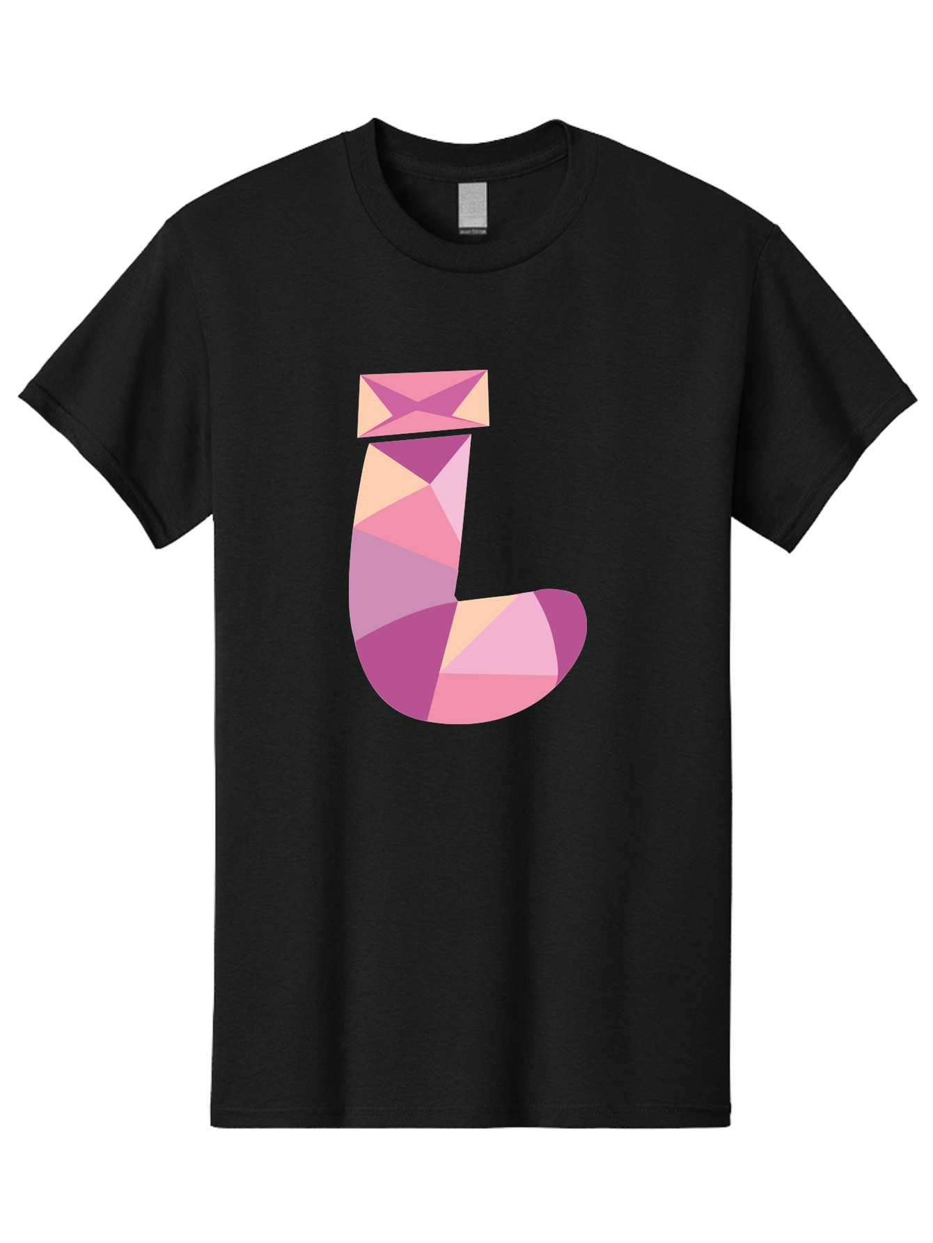 J-1 Men'S Graphic Tee, 100% Cotton, Comfortable Casual Summer Wear, Machine Washable, Geometric Shapes, Abstract Art, Letterform, Typography, Pastel Colors, Pink Hues, Purple Tones, Modern Design, Creative Expression, Artistic Style Aac904 27