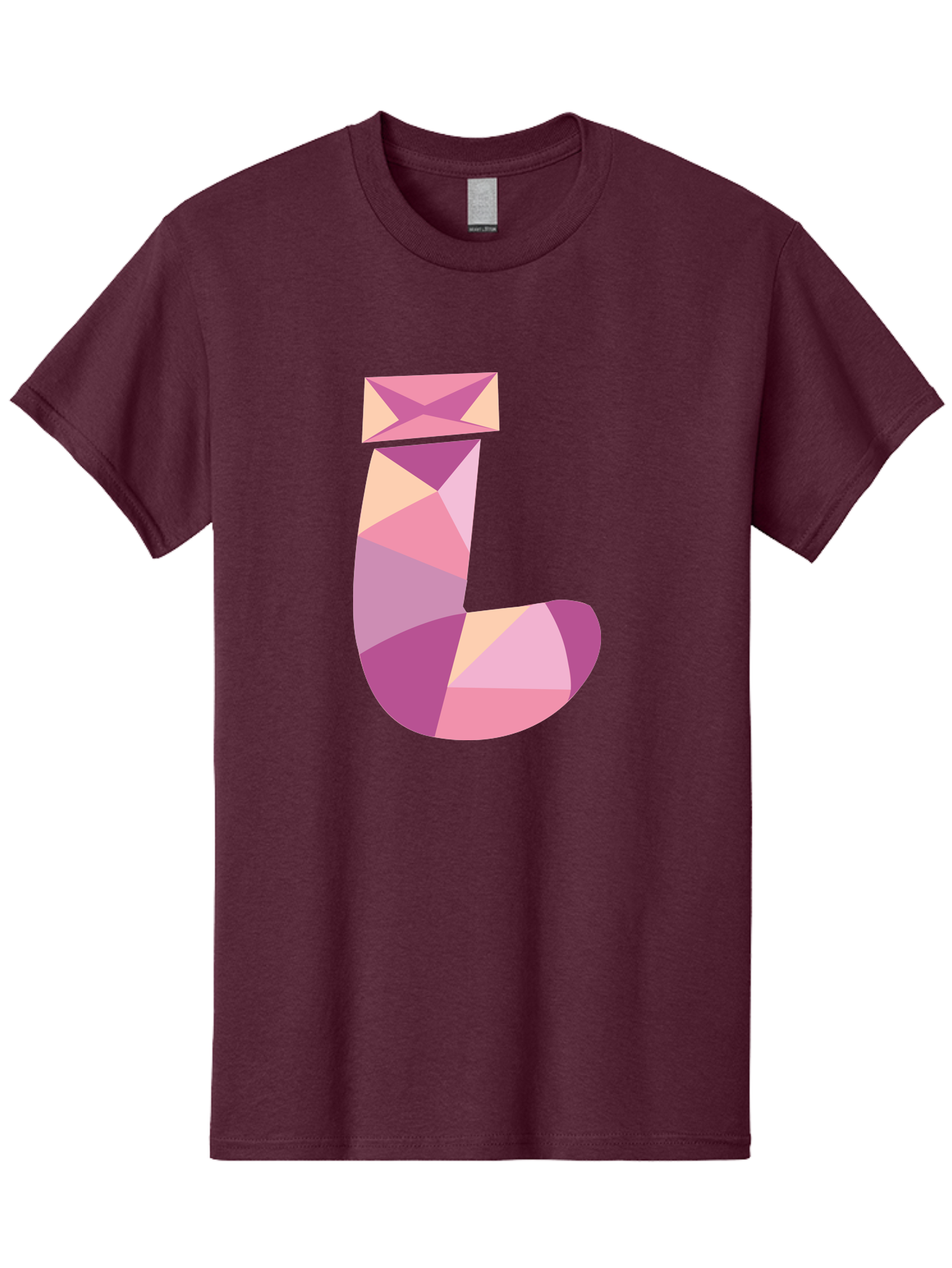 J-1 Men'S Graphic Tee, 100% Cotton, Comfortable Casual Summer Wear, Machine Washable, Geometric Shapes, Abstract Art, Letterform, Typography, Pastel Colors, Pink Hues, Purple Tones, Modern Design, Creative Expression, Artistic Style Aac904 11