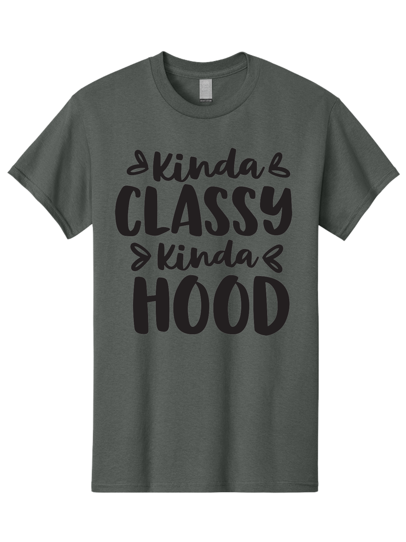 Kinda-Classy-Kinda-Hood Men'S Graphic Tee, 100% Cotton, Comfortable Casual Summer Wear, Machine Washable, Classy And Hood, Contrast, Stylish, Quote, Urban, Elegance, Quirky, Fashion Statement, Sassy, Attitude, Humor, Playful Typography Aac921 15
