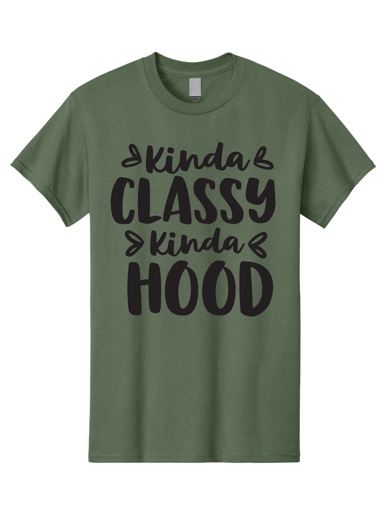 Kinda-Classy-Kinda-Hood Men'S Graphic Tee, 100% Cotton, Comfortable Casual Summer Wear, Machine Washable, Classy And Hood, Contrast, Stylish, Quote, Urban, Elegance, Quirky, Fashion Statement, Sassy, Attitude, Humor, Playful Typography Aac921 7