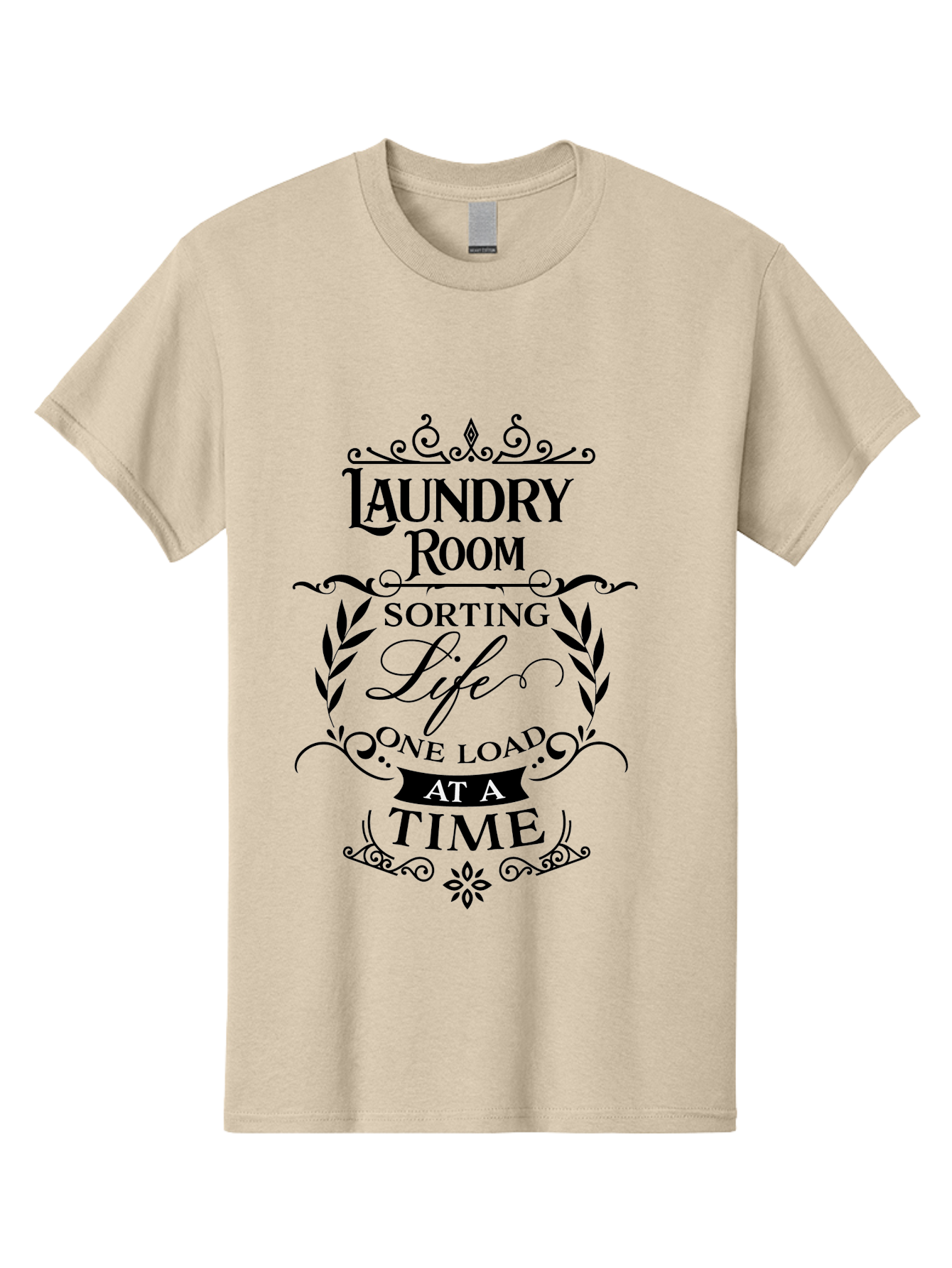 Laundry-Room-Sorting-Life Men'S Graphic Tee, 100% Cotton, Comfortable Casual Summer Wear, Machine Washable, Laundry Room Humor, Funny Laundry Quotes, Household Chores, Life One Load At Time, Washing Laundry, Sorting Life, Laundry Day, Aac928 21