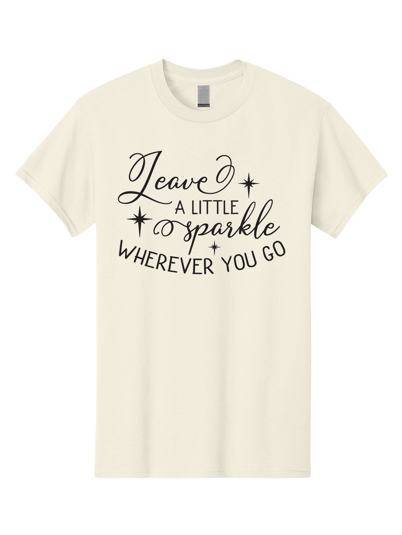 Leave-Little-Sparkle Men'S Graphic Tee, 100% Cotton, Comfortable Casual Summer Wear, Machine Washable, Inspirational Quote, Motivational Message, Sparkle, Positivity, Encouragement, Leave A Mark, Kindness, Motivational Words, Aac930 11