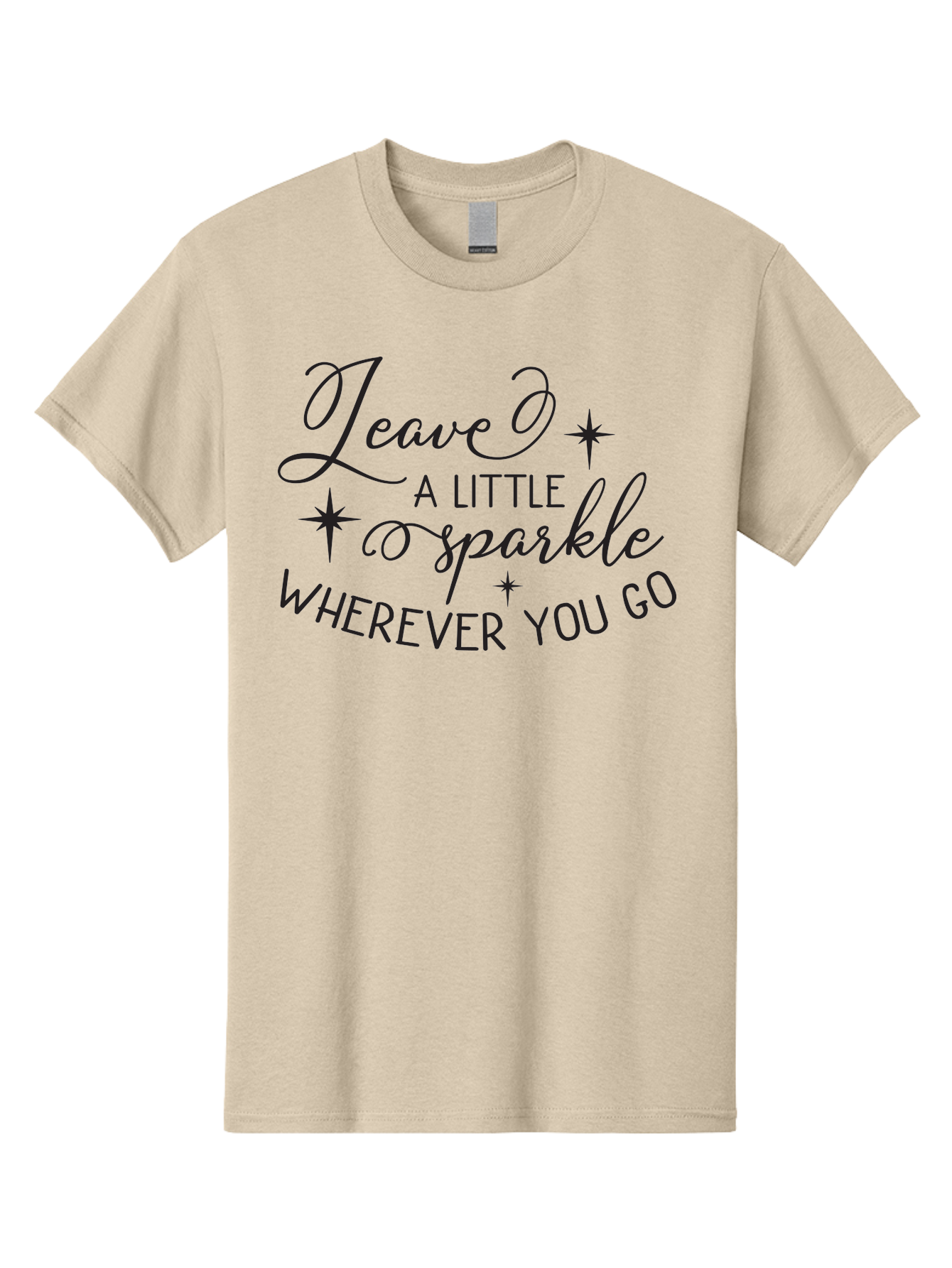 Leave-Little-Sparkle Men'S Graphic Tee, 100% Cotton, Comfortable Casual Summer Wear, Machine Washable, Inspirational Quote, Motivational Message, Sparkle, Positivity, Encouragement, Leave A Mark, Kindness, Motivational Words, Aac930 13