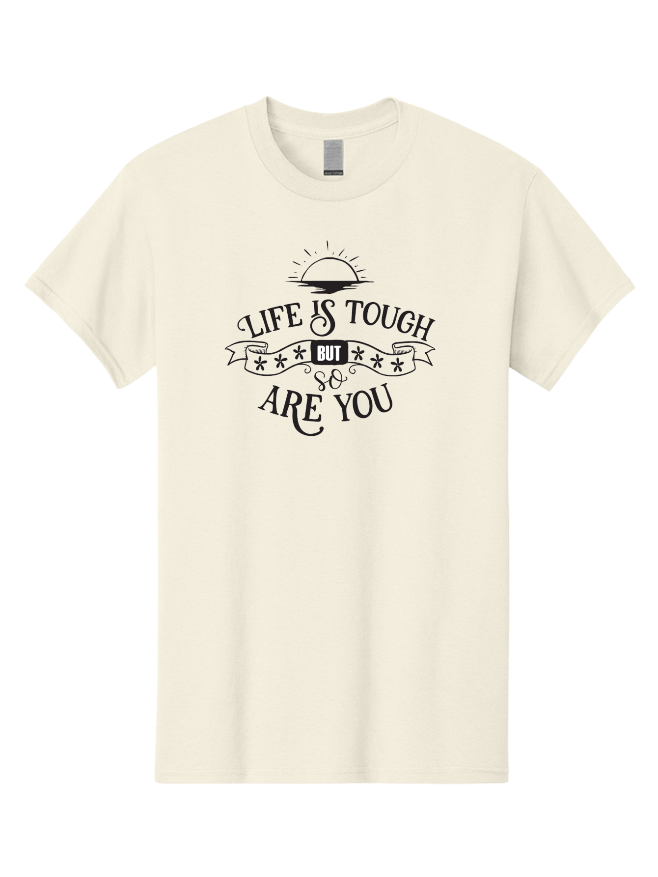 Life-Is-Tough-But-So-Are-You-1 Men'S Graphic Tee, 100% Cotton, Comfortable Casual Summer Wear, Machine Washable, Inspirational Quotes, Motivational Sayings, Positive Affirmations, Life Is Tough But So Are You, Mental Toughness, Resilience, Aac947 3