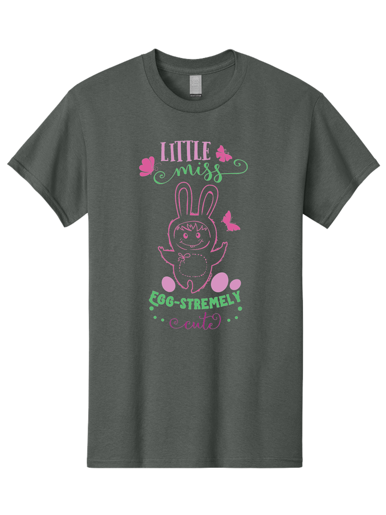 Little-Egg-Stra-Cute Men'S Graphic Tee, 100% Cotton, Comfortable Casual Summer Wear, Machine Washable, Easter Bunny, Cute Cartoon Character, Eggs-Travagant Design, Easter Eggs, Pastel Colors, Whimsical Illustration, Bunny Love, Spring Theme, Aac953 7