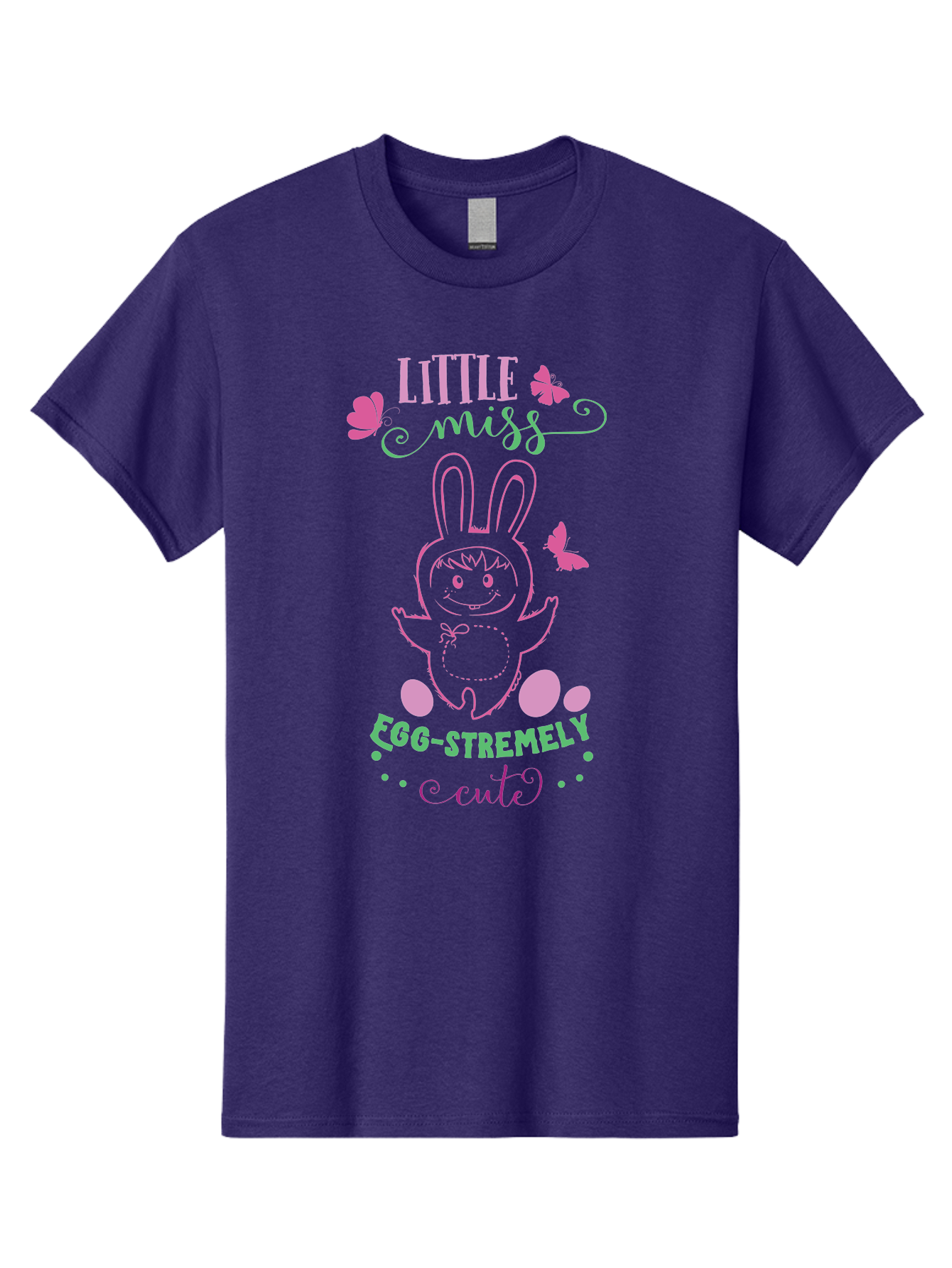 Little-Egg-Stra-Cute Men'S Graphic Tee, 100% Cotton, Comfortable Casual Summer Wear, Machine Washable, Easter Bunny, Cute Cartoon Character, Eggs-Travagant Design, Easter Eggs, Pastel Colors, Whimsical Illustration, Bunny Love, Spring Theme, Aac953 25