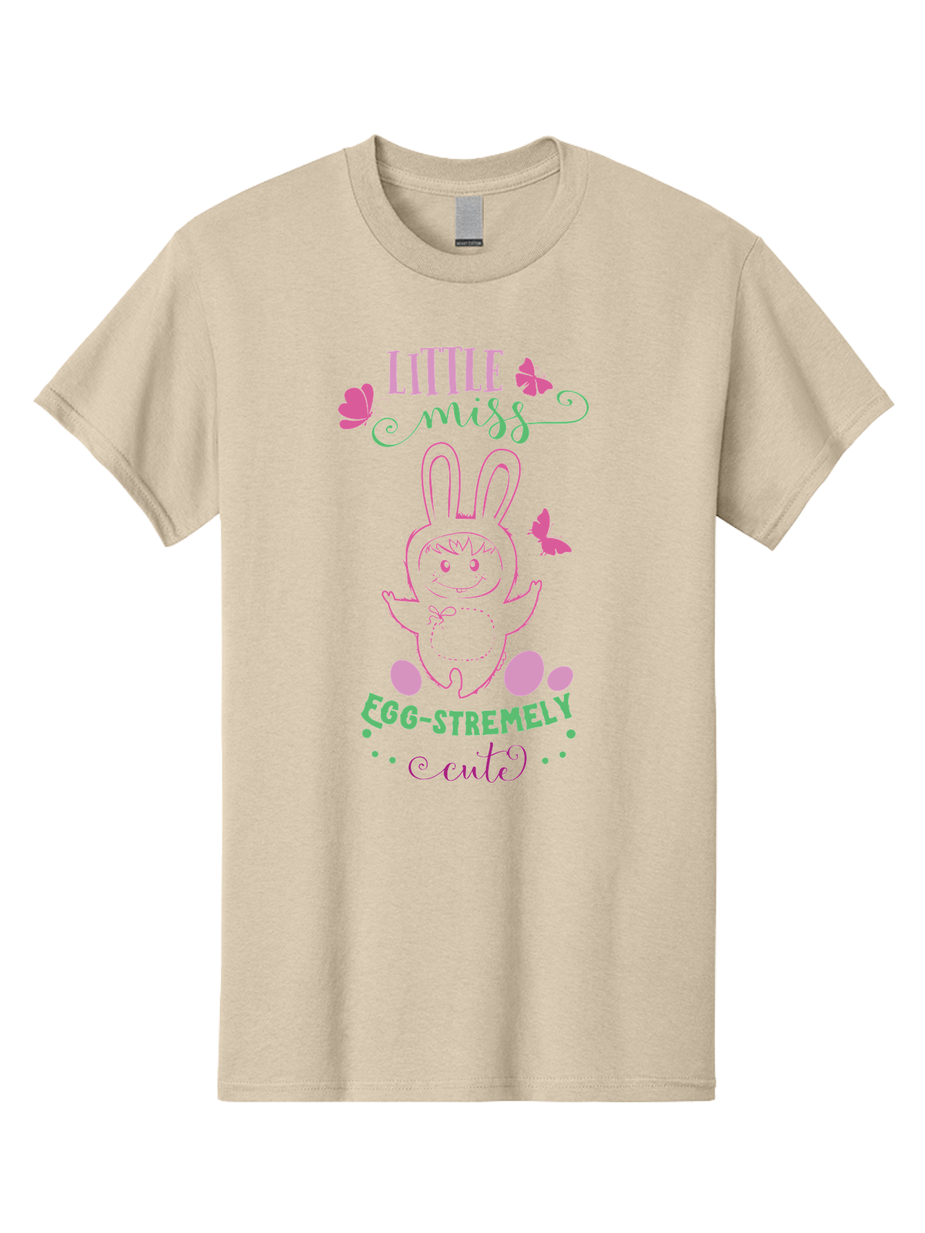 Little-Egg-Stra-Cute Men'S Graphic Tee, 100% Cotton, Comfortable Casual Summer Wear, Machine Washable, Easter Bunny, Cute Cartoon Character, Eggs-Travagant Design, Easter Eggs, Pastel Colors, Whimsical Illustration, Bunny Love, Spring Theme, Aac953 21