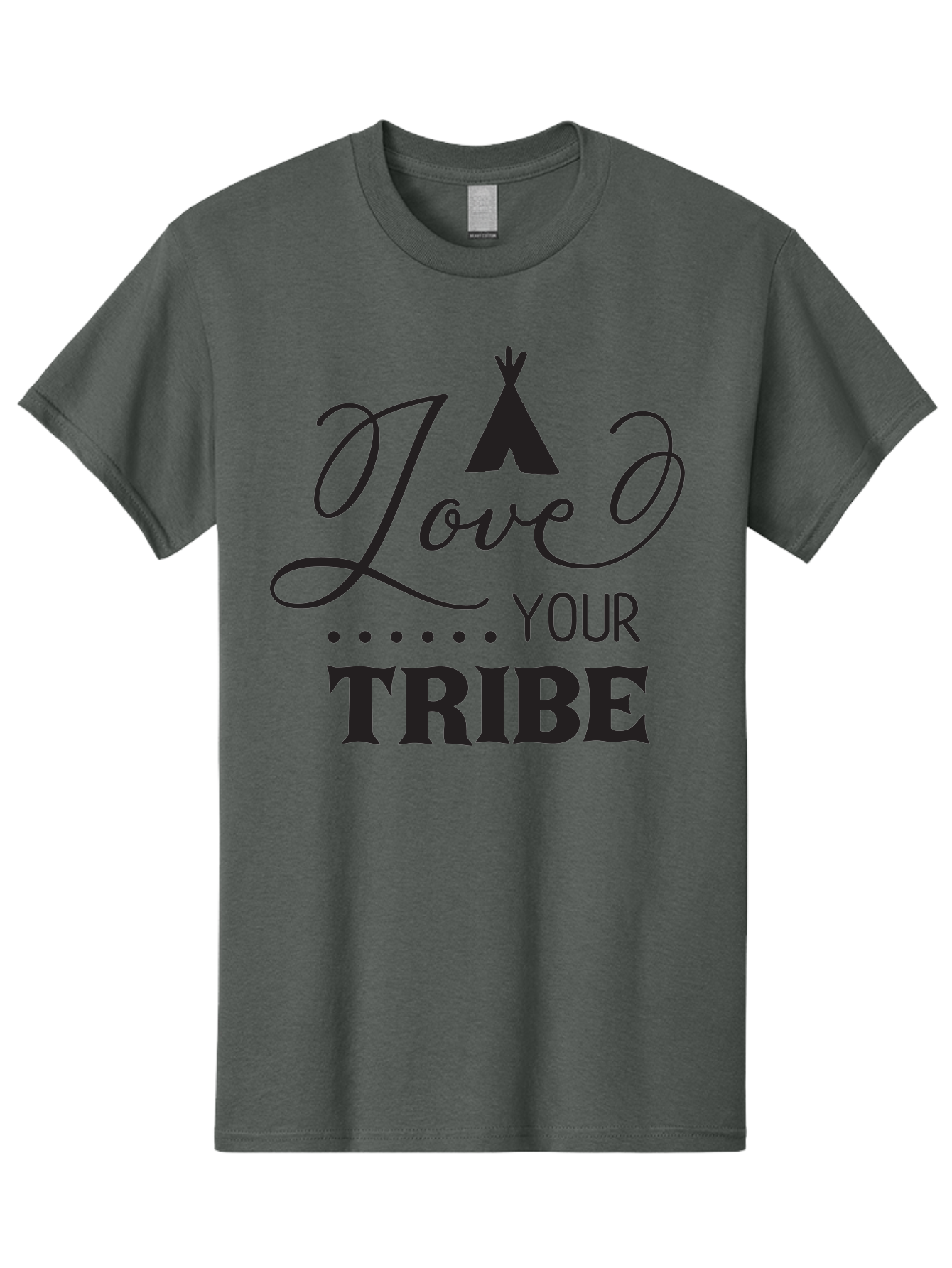 Love-Your-Tribe Men'S Graphic Tee, 100% Cotton, Comfortable Casual Summer Wear, Machine Washable, Love Your Tribe, Tribal Love, Motivational Quote, Inspirational Saying, Teepee Symbol, Unity Phrase, Community Message, Typographic Art Aac982 29