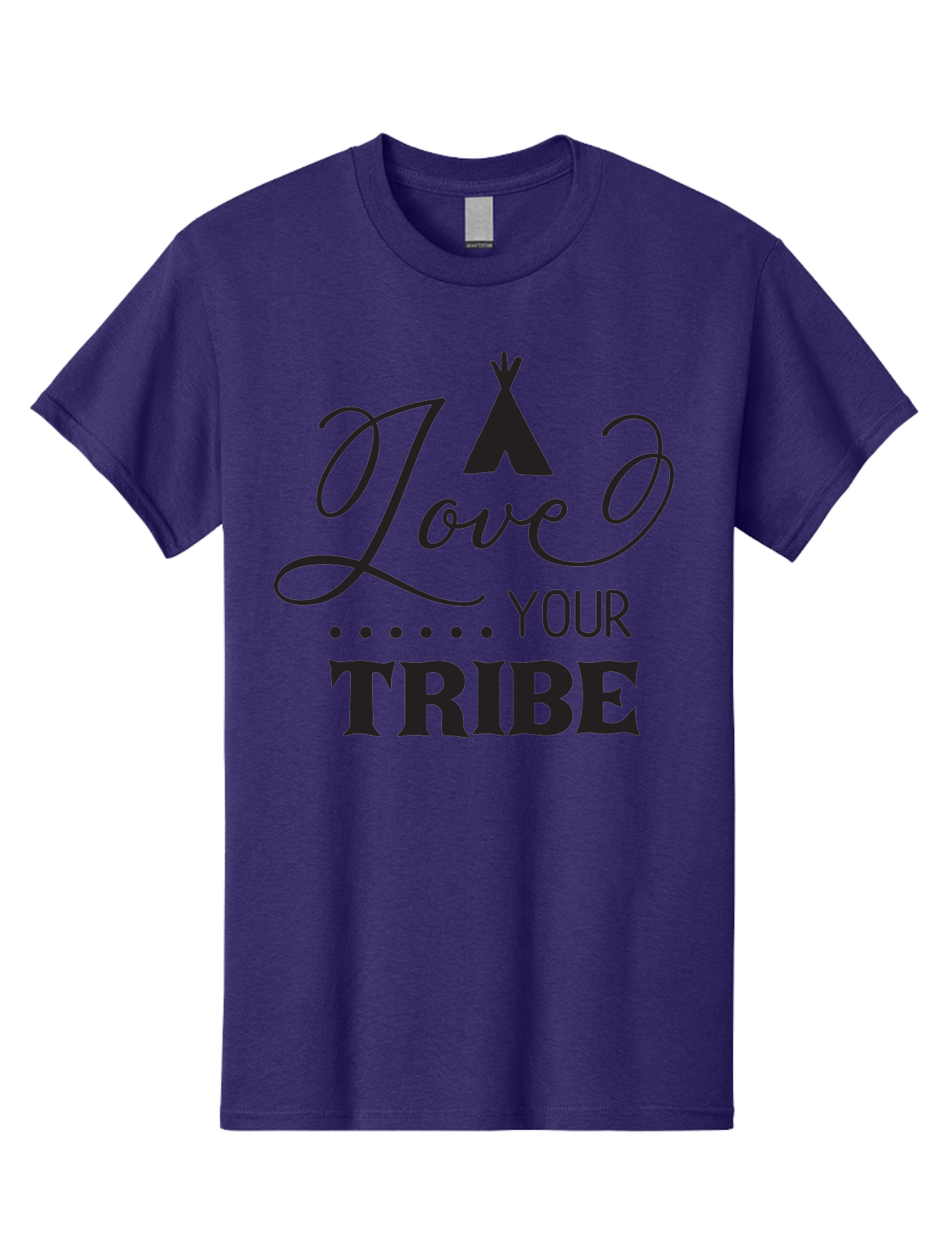 Love-Your-Tribe Men'S Graphic Tee, 100% Cotton, Comfortable Casual Summer Wear, Machine Washable, Love Your Tribe, Tribal Love, Motivational Quote, Inspirational Saying, Teepee Symbol, Unity Phrase, Community Message, Typographic Art Aac982 21