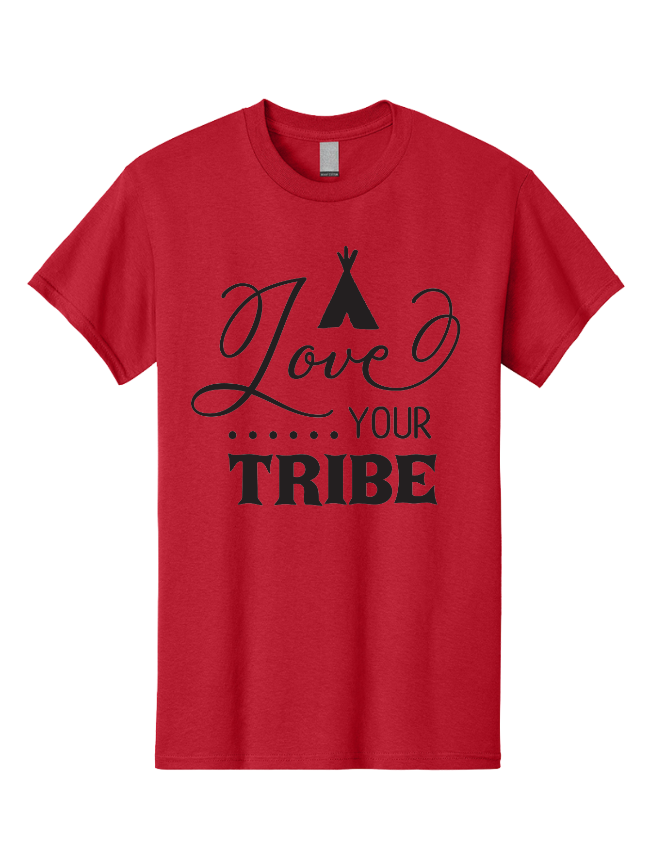 Love-Your-Tribe Men'S Graphic Tee, 100% Cotton, Comfortable Casual Summer Wear, Machine Washable, Love Your Tribe, Tribal Love, Motivational Quote, Inspirational Saying, Teepee Symbol, Unity Phrase, Community Message, Typographic Art Aac982 15