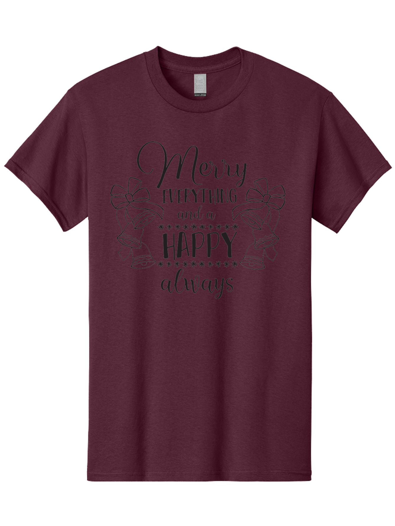 Merry-Everything-And-Happy-Always Men'S Graphic Tee, 100% Cotton, Comfortable Casual Summer Wear, Machine Washable, Merry Everything And A Happy Always, Festive Greeting, Holiday Cheer, Christmas Wishes, Joyful Message, Celebratory Tone, Aad005 15
