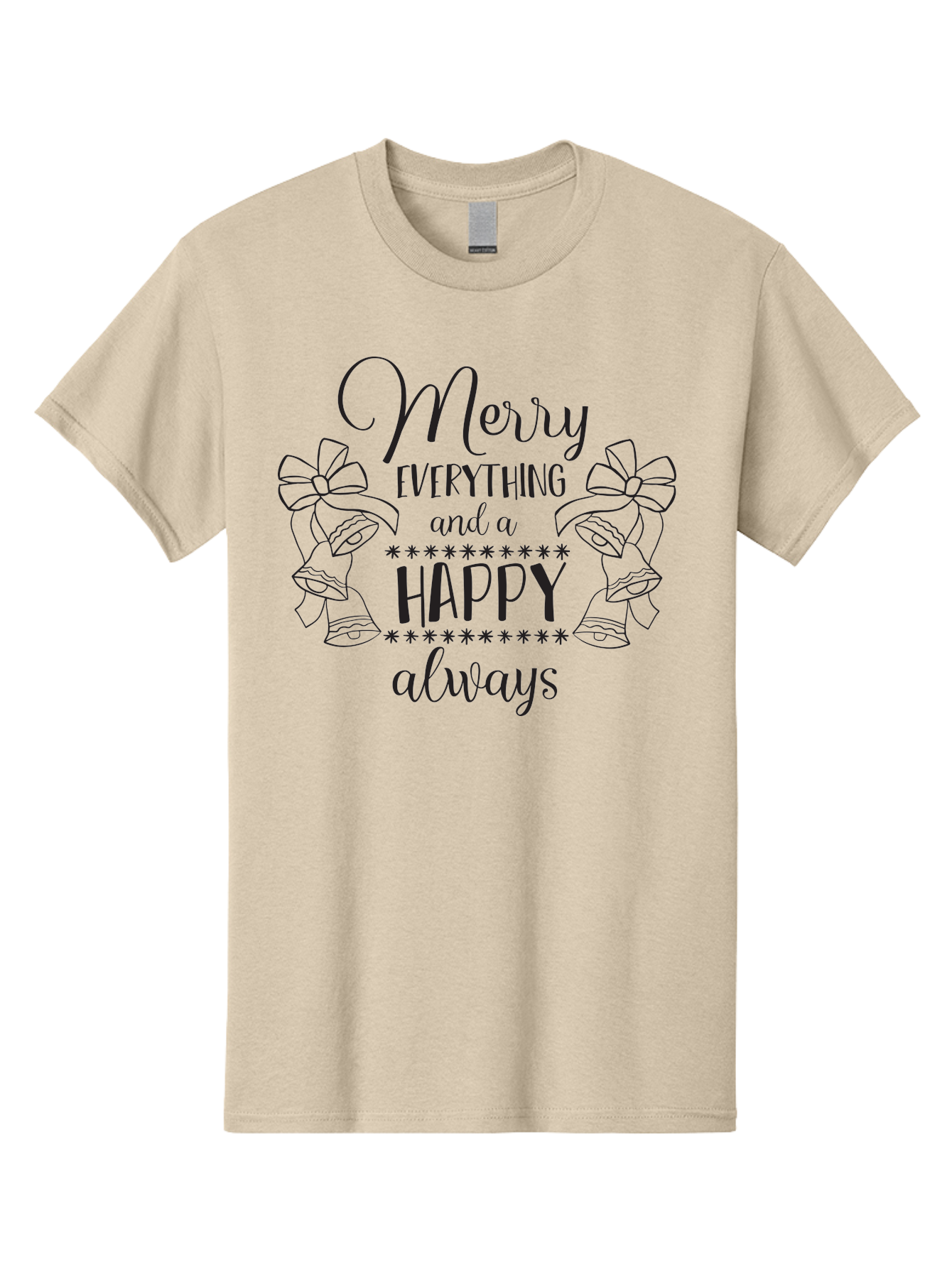Merry-Everything-And-Happy-Always Men'S Graphic Tee, 100% Cotton, Comfortable Casual Summer Wear, Machine Washable, Merry Everything And A Happy Always, Festive Greeting, Holiday Cheer, Christmas Wishes, Joyful Message, Celebratory Tone, Aad005 9