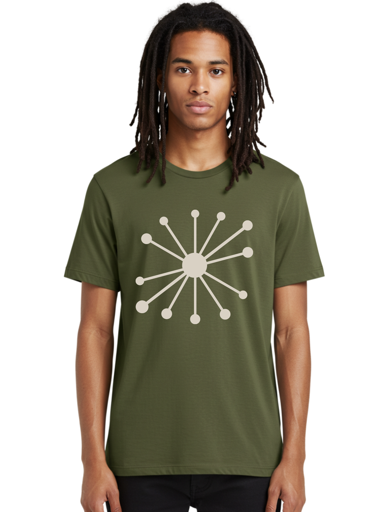 Molecular-Structure Men'S Graphic Tee, 100% Cotton, Comfortable Casual Summer Wear, Machine Washable, Network Diagram, Interconnected Nodes, Web Design, Digital Connections, Futuristic Tech, Abstract Art, Modern Graphic, Minimalist Style Aad010 8