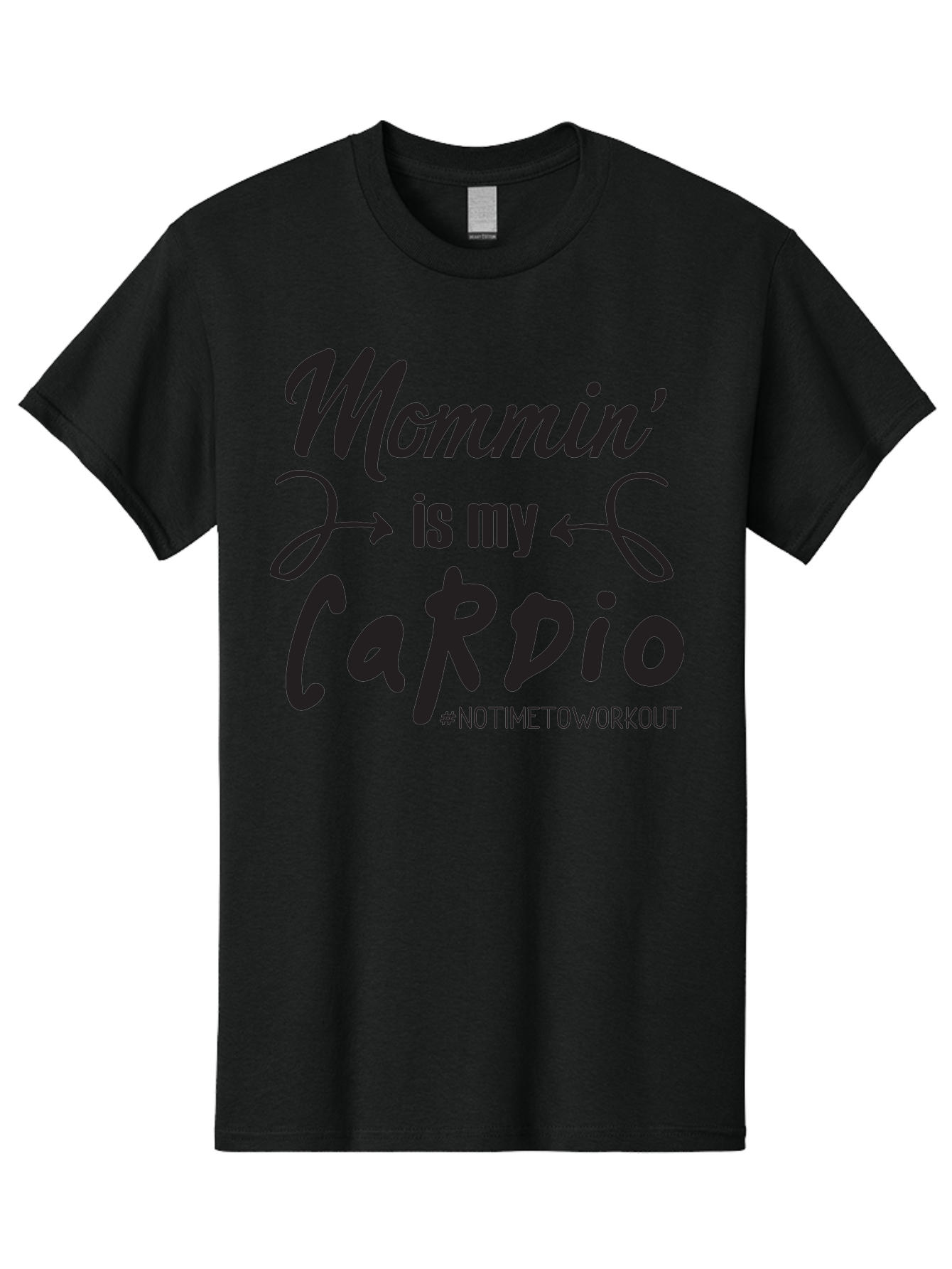 Mommin-Is-My-Cardio Men'S Graphic Tee, 100% Cotton, Comfortable Casual Summer Wear, Machine Washable, Mom Life, Mommin', Cardio Workout, Funny Quotes, Mom Humor, Parenting, Motherhood, Fitness Motivation, Humor For Moms, No Time To Workout Aad016 29