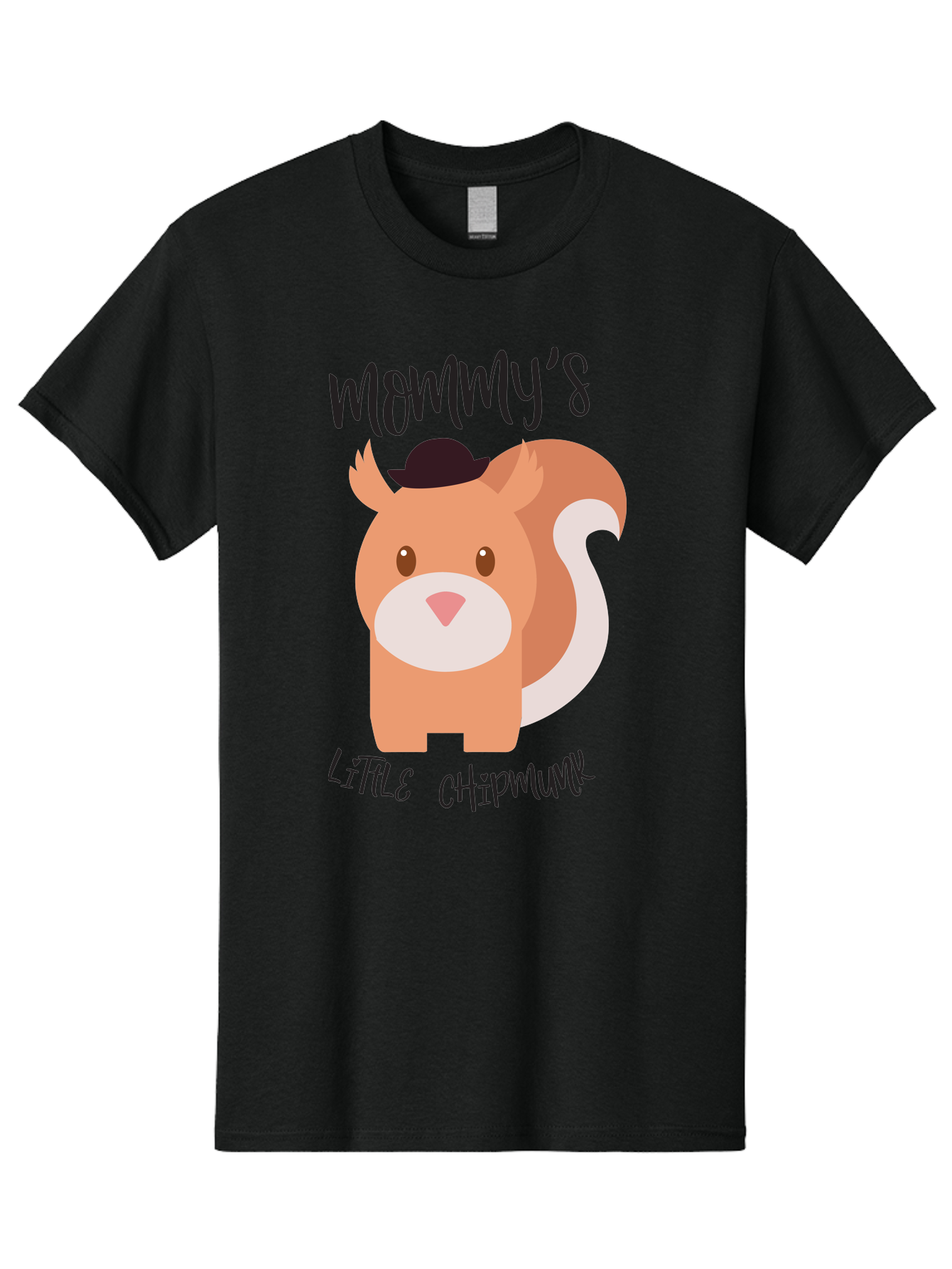 Mommy-S-Little-Chipmunk Men'S Graphic Tee, 100% Cotton, Comfortable Casual Summer Wear, Machine Washable, Chipmunk Cartoon, Animal Graphics, Cartoon Character Design, Nursery Art, Cute Squirrel Illustration, Children'S Graphic Design, Aad017 29