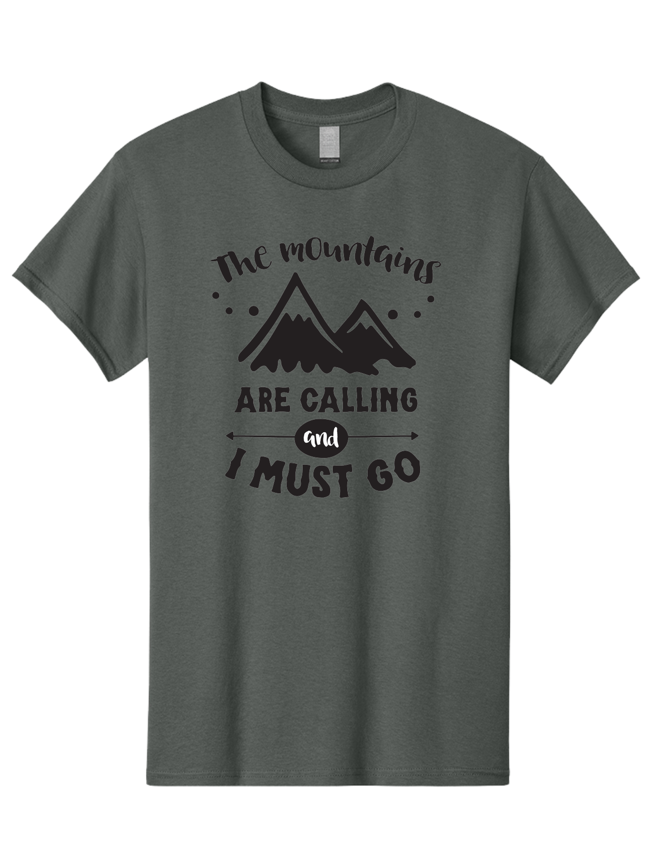 Mountains-Are-Calling Men'S Graphic Tee, 100% Cotton, Comfortable Casual Summer Wear, Machine Washable, Mountain Adventure, Adventure Travel, Inspirational Quote, Outdoorsy, Wanderlust, Motivational Quote, Travel Quote, Adventure Seeking, Aad030 11