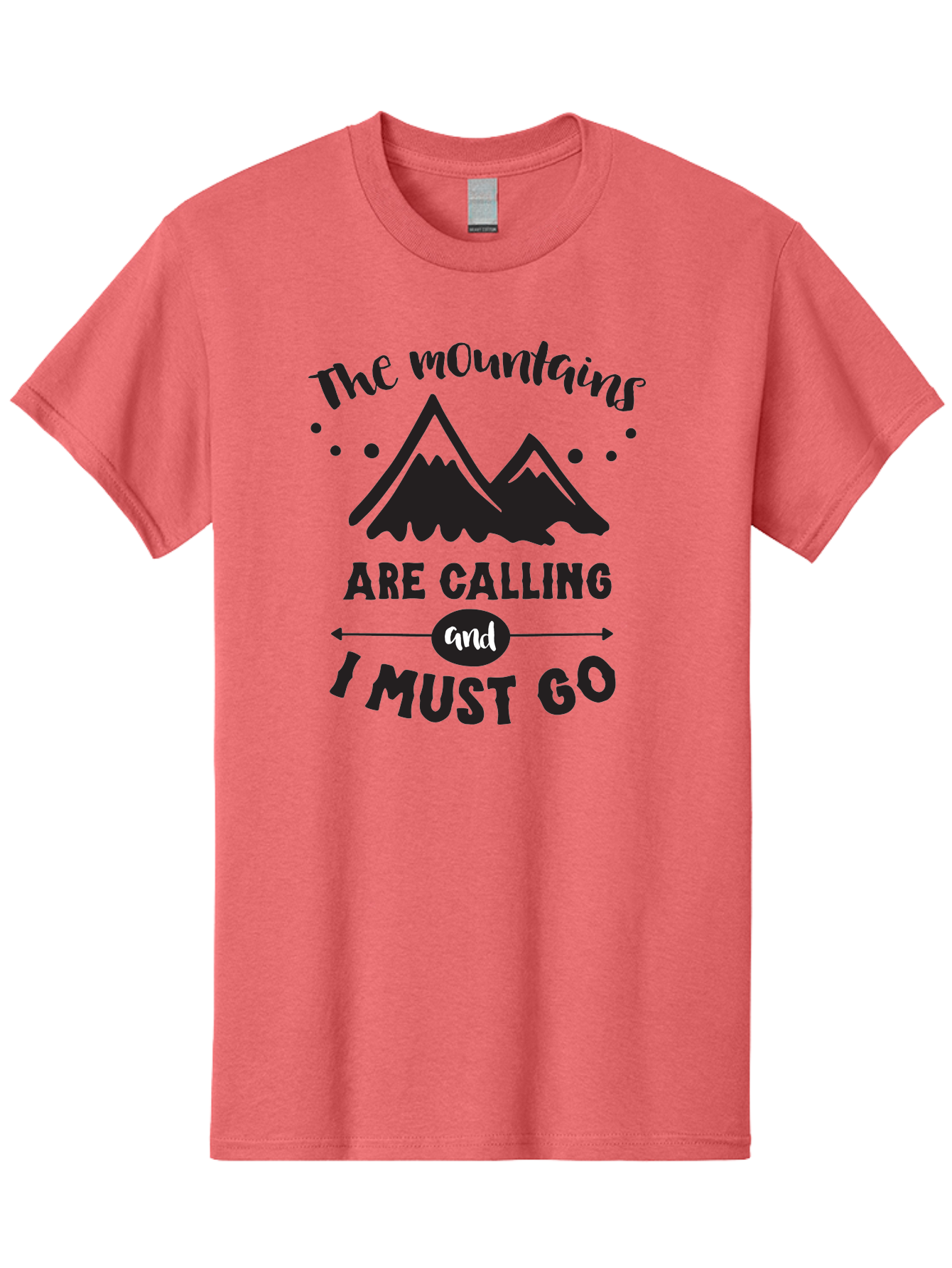 Mountains-Are-Calling Men'S Graphic Tee, 100% Cotton, Comfortable Casual Summer Wear, Machine Washable, Mountain Adventure, Adventure Travel, Inspirational Quote, Outdoorsy, Wanderlust, Motivational Quote, Travel Quote, Adventure Seeking, Aad030 3