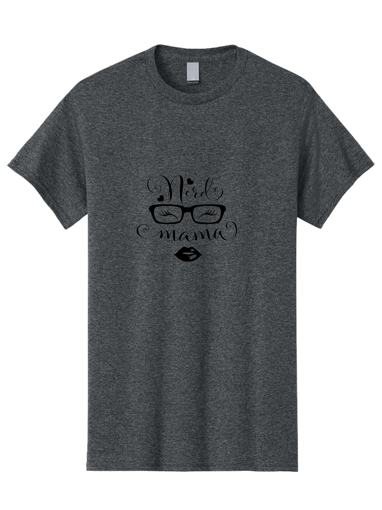 Nerd-Mama Men'S Graphic Tee, 100% Cotton, Comfortable Casual Summer Wear, Machine Washable, Nerd Mama, Glasses With Eyelashes, Lips, Cute Typography, Quirky Mom, Nerdy Humor, Fun Design, Geeky Style, Mom Quotes Aad051 11