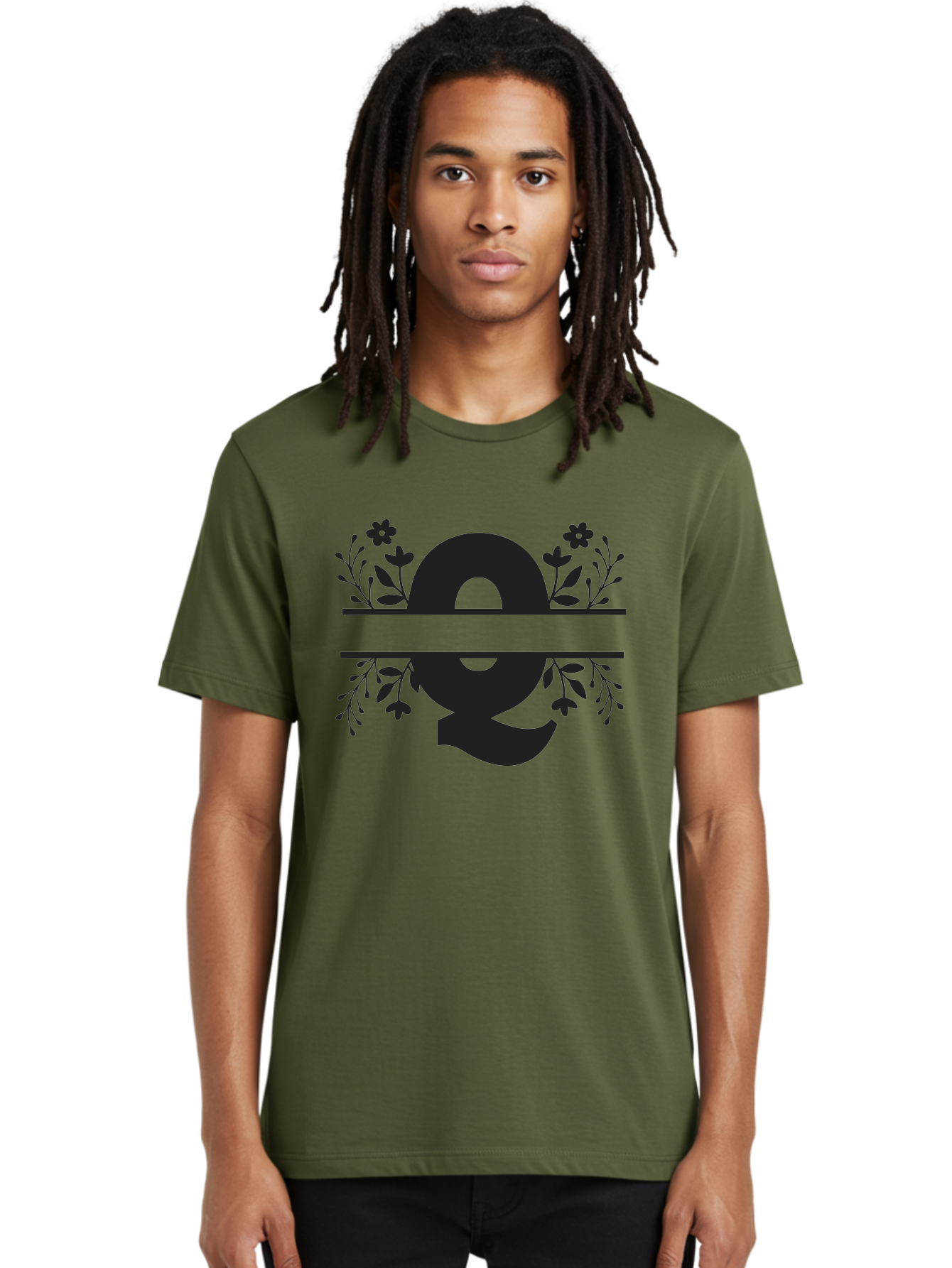 Omega-Symbol Men'S Graphic Tee, 100% Cotton, Comfortable Casual Summer Wear, Machine Washable, Omega Symbol, Greek Alphabet, Floral Elements, Greek Letter, Botanical Design, Logo Inspiration, Typography, Elegant Design, Symbolic Representation Aad070 4