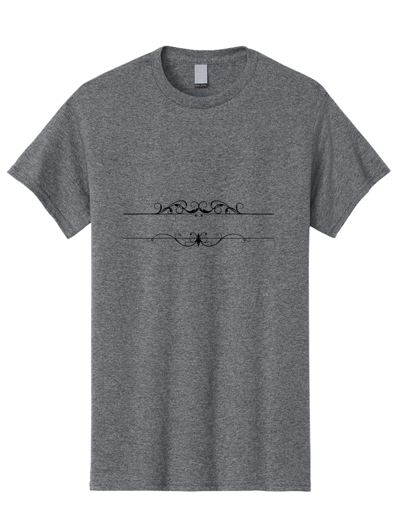 Ornamental-Dividers Men'S Graphic Tee, 100% Cotton, Comfortable Casual Summer Wear, Machine Washable, Floral Divider, Ornate Design, Decorative Element, Elegant Border, Classic Style, Vintage Flair, Calligraphic Swirls, Symmetrical Pattern Aad076 11