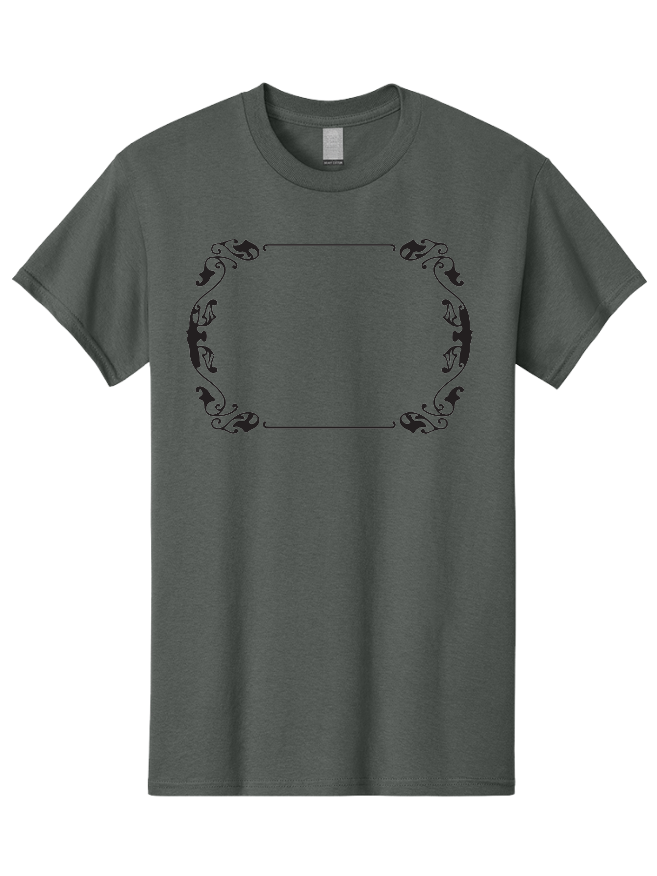 Ornate-Frame-1 Men'S Graphic Tee, 100% Cotton, Comfortable Casual Summer Wear, Machine Washable, Ornate Frame, Decorative Border, Vintage Design, Elegant Frame, Classic Ornamentation, Luxurious Decor, Intricate Details, Symmetrical Pattern, Aad077 13