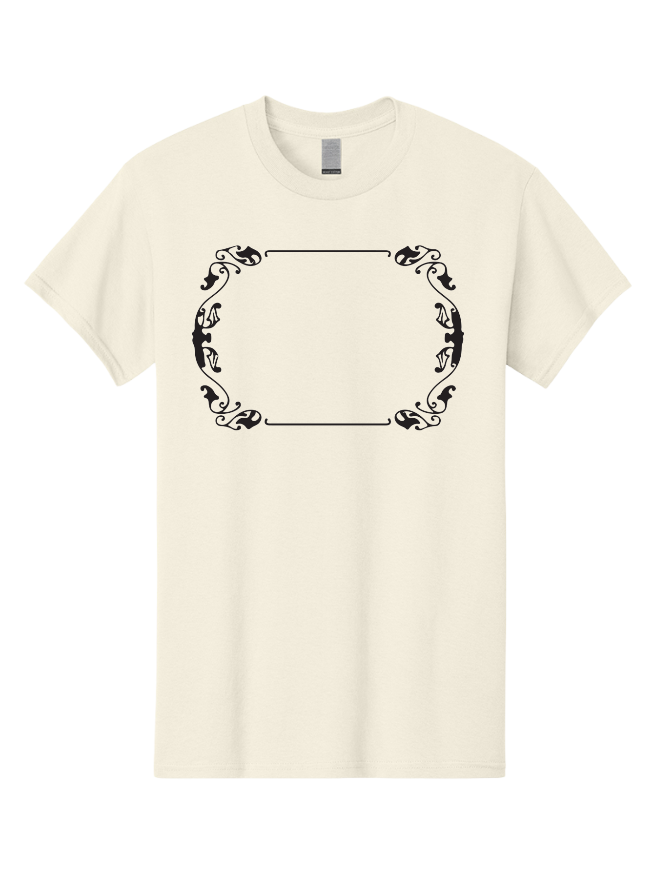 Ornate-Frame-1 Men'S Graphic Tee, 100% Cotton, Comfortable Casual Summer Wear, Machine Washable, Ornate Frame, Decorative Border, Vintage Design, Elegant Frame, Classic Ornamentation, Luxurious Decor, Intricate Details, Symmetrical Pattern, Aad077 15