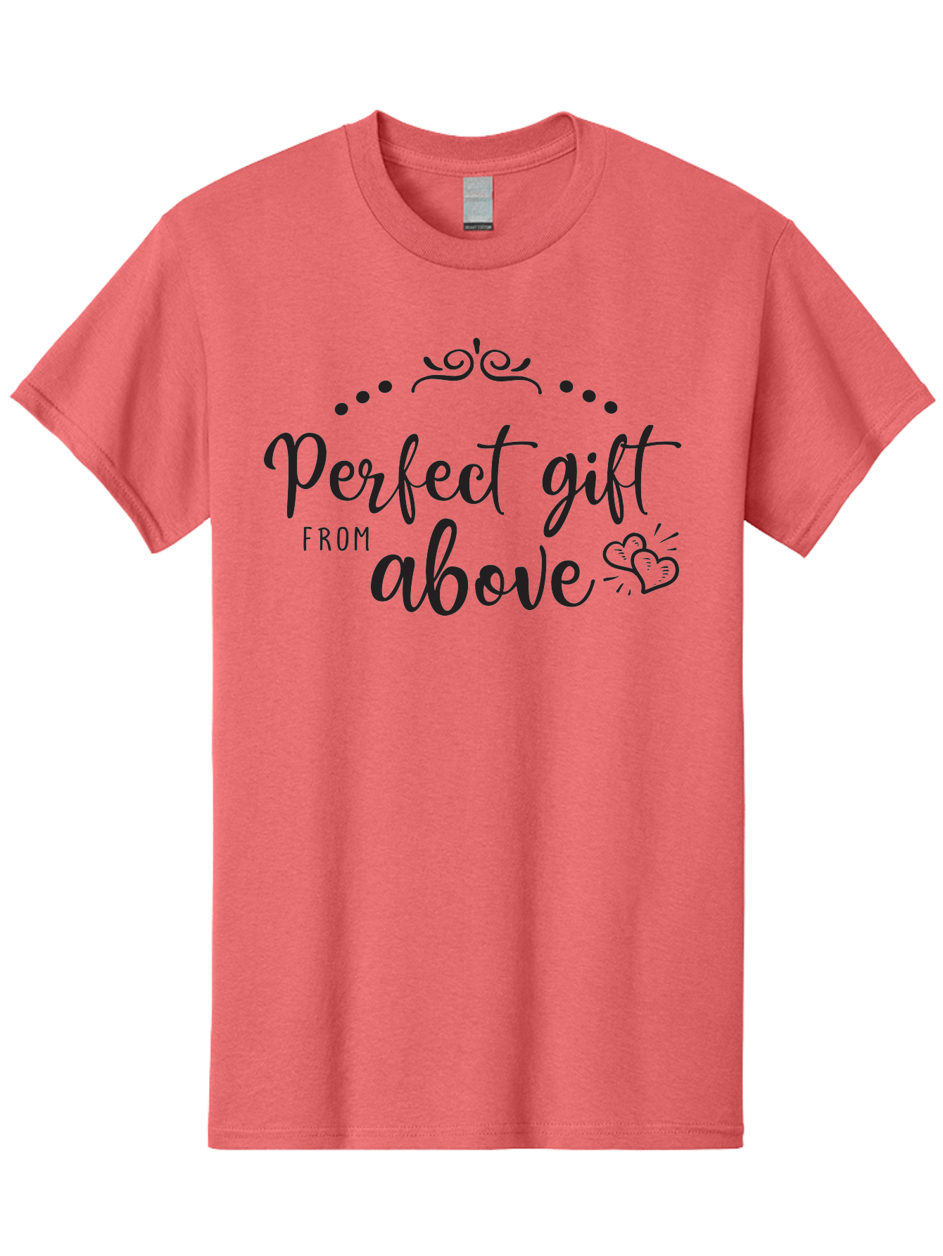 Perfect-Gift-From-Above Men'S Graphic Tee, 100% Cotton, Comfortable Casual Summer Wear, Machine Washable, Perfect Gift From Above, Gift Ideas, Heartwarming Gestures, Inspirational Quotes, Divine Blessings, Thoughtful Presents, Heart Design Aad087 19