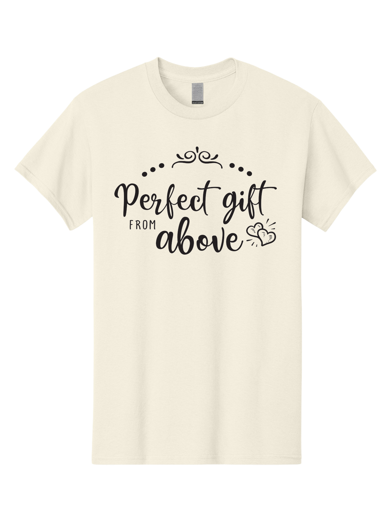 Perfect-Gift-From-Above Men'S Graphic Tee, 100% Cotton, Comfortable Casual Summer Wear, Machine Washable, Perfect Gift From Above, Gift Ideas, Heartwarming Gestures, Inspirational Quotes, Divine Blessings, Thoughtful Presents, Heart Design Aad087 25