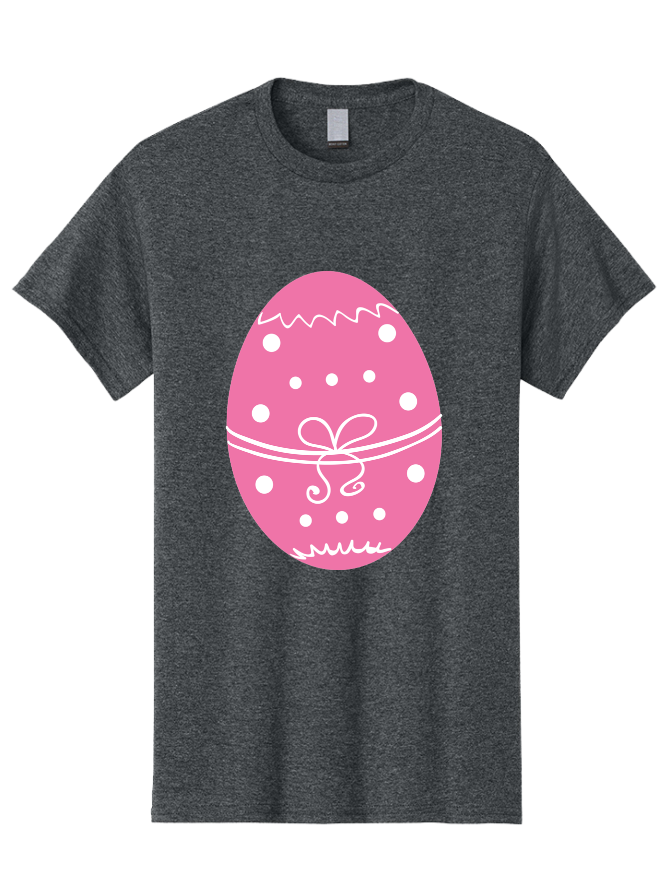 Pink-Easter-Egg-1 Men'S Graphic Tee, 100% Cotton, Comfortable Casual Summer Wear, Machine Washable, Pink Easter Egg, White Polka Dots, Decorative Egg, Festive Design, Easter Decoration, Spring Holiday, Easter Egg Hunt, Egg Decoration, Aad092 19