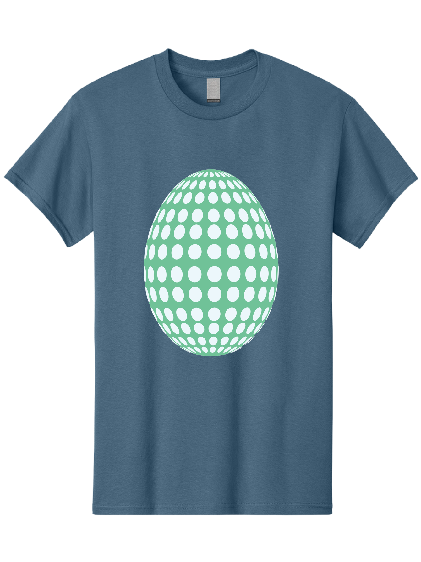 Polka-Dot-Egg Men'S Graphic Tee, 100% Cotton, Comfortable Casual Summer Wear, Machine Washable, Polka Dot Pattern, White Dots, Oval Shape, Easter Egg, Creative Design, Artistic Illustration, Decorative Element, Modern Graphic Aad098 23