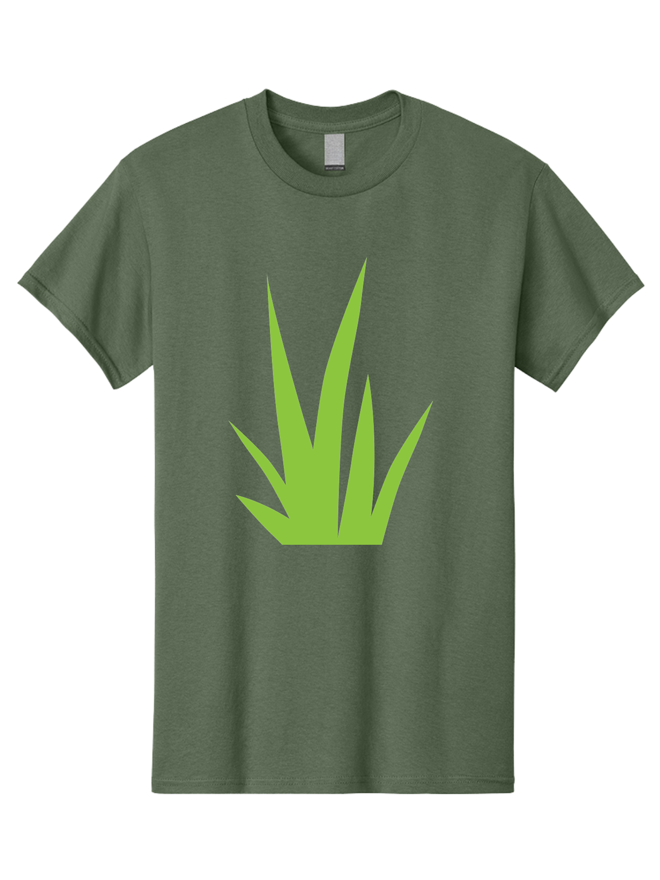 Prickly-Leaves Men'S Graphic Tee, 100% Cotton, Comfortable Casual Summer Wear, Machine Washable, Palm Leaves, Tropical Foliage, Minimalist Design, Simple Shapes, Leafy Graphics, Vector Art, Green Leaves Aad101 3