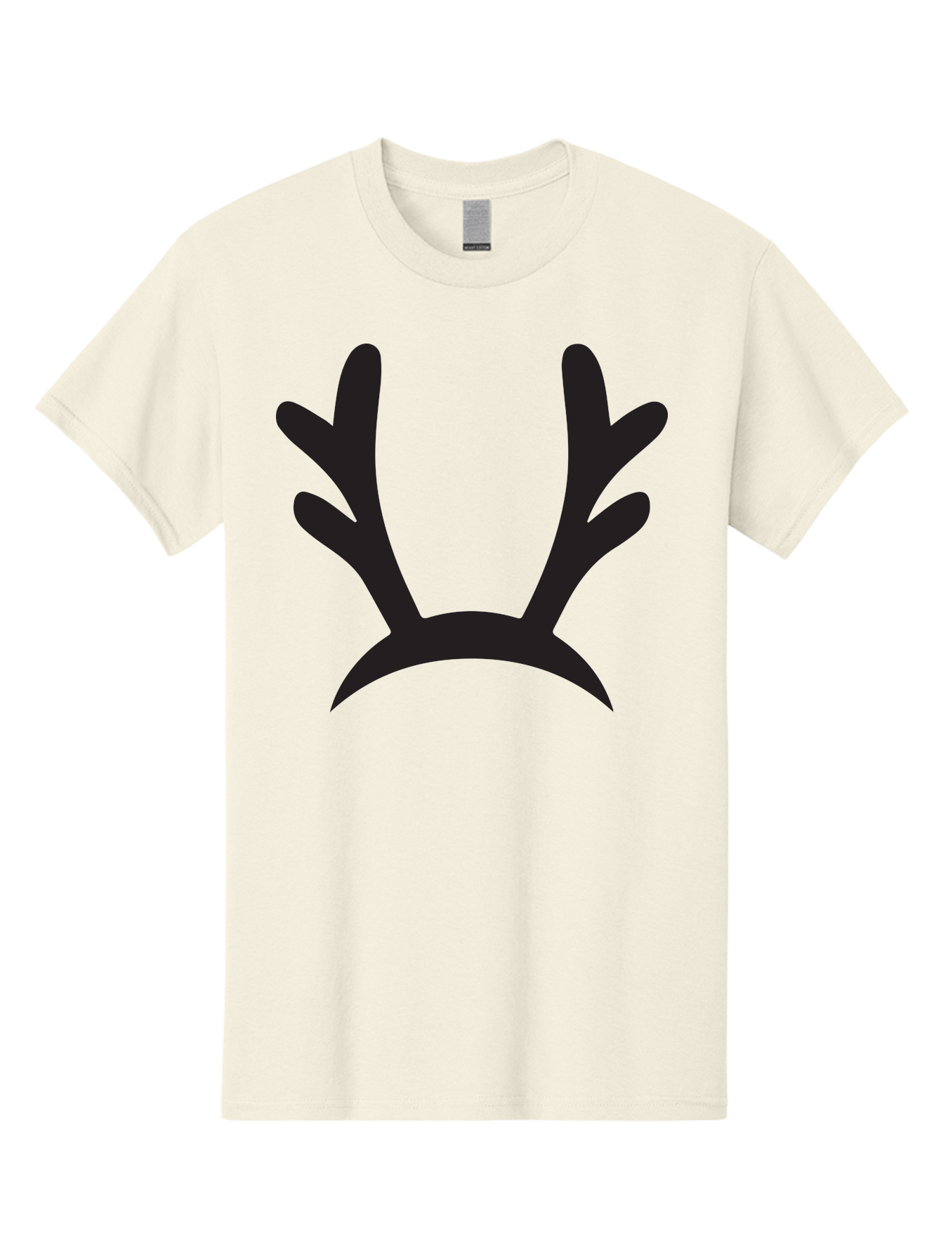 Reindeer-Antlers Men'S Graphic Tee, 100% Cotton, Comfortable Casual Summer Wear, Machine Washable, Reindeer Antlers, Festive Accessories, Holiday Decorations, Christmas Attire, Party Props, Novelty Headbands, Antler Headband Aad121 25