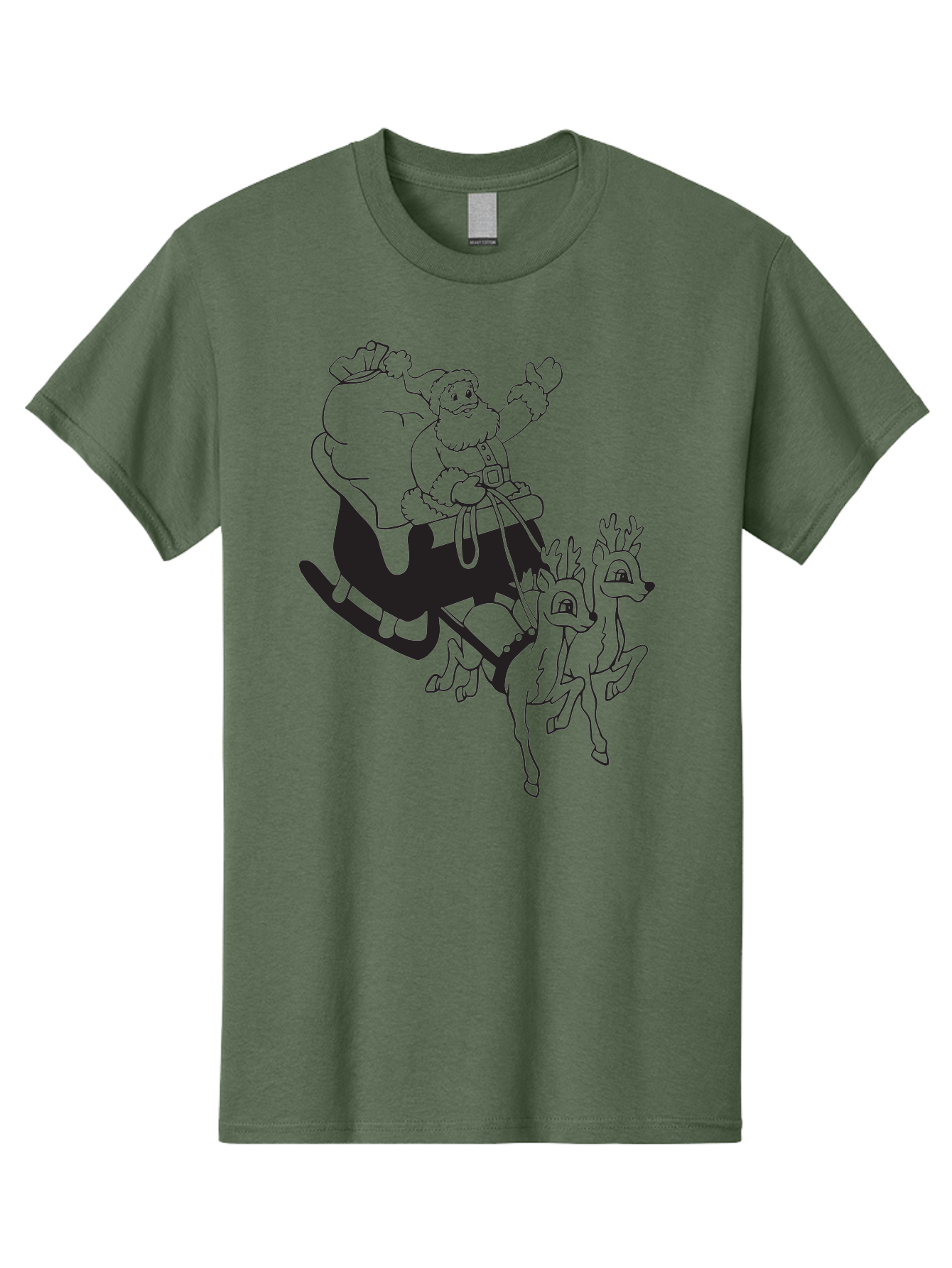 Santa-Claus Men'S Graphic Tee, 100% Cotton, Comfortable Casual Summer Wear, Machine Washable, Santa Claus, Christmas Magic, Festive Holiday, Jolly Old Elf, Reindeer In Flight, Gift Giving Season, Merry Christmas, Holiday Cheer Aad134 15