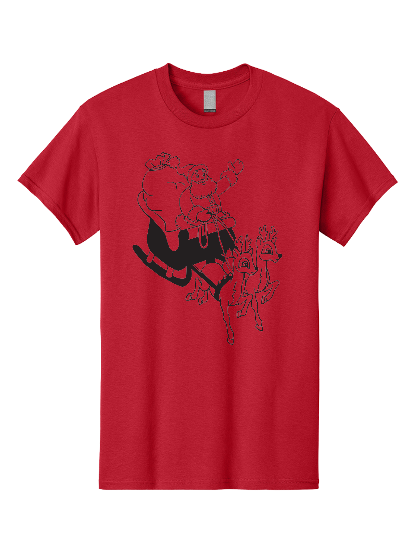Santa-Claus Men'S Graphic Tee, 100% Cotton, Comfortable Casual Summer Wear, Machine Washable, Santa Claus, Christmas Magic, Festive Holiday, Jolly Old Elf, Reindeer In Flight, Gift Giving Season, Merry Christmas, Holiday Cheer Aad134 25