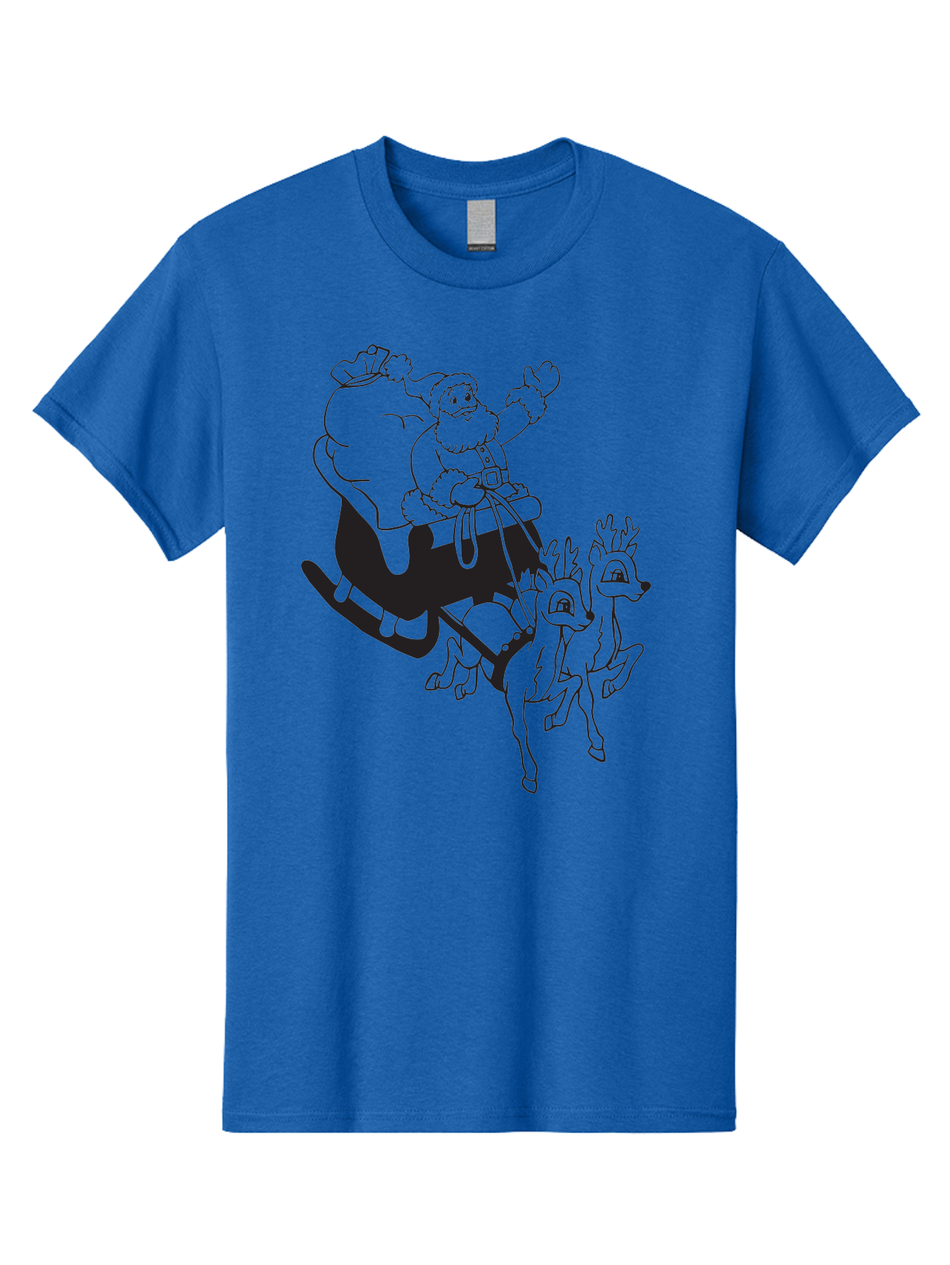 Santa-Claus Men'S Graphic Tee, 100% Cotton, Comfortable Casual Summer Wear, Machine Washable, Santa Claus, Christmas Magic, Festive Holiday, Jolly Old Elf, Reindeer In Flight, Gift Giving Season, Merry Christmas, Holiday Cheer Aad134 23