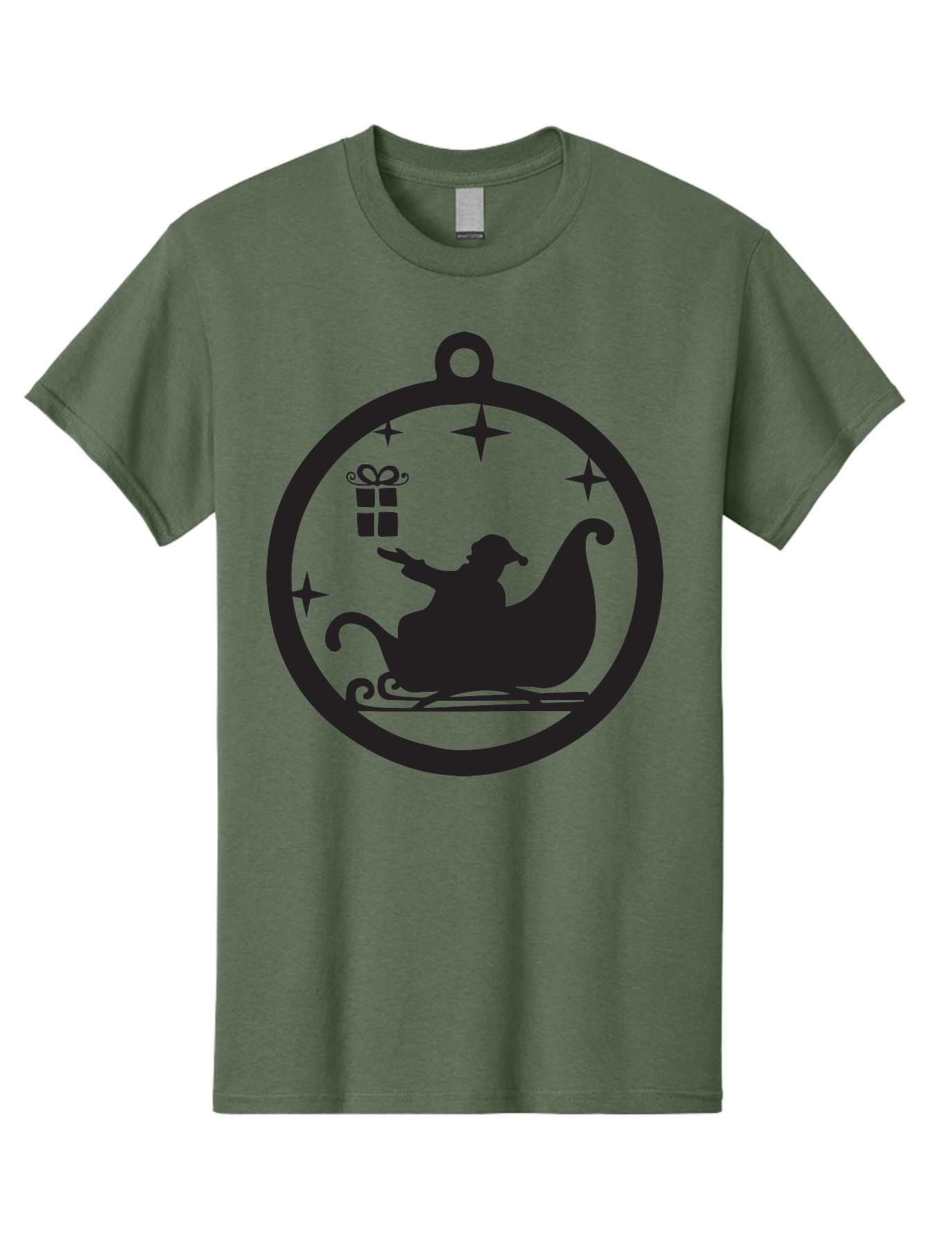 Santa-Sleigh-Ornament-1 Men'S Graphic Tee, 100% Cotton, Comfortable Casual Summer Wear, Machine Washable, Santa Claus, Christmas Gift, Sleigh Ride, Festive Holiday, Winter Wonderland, Gift Giving, Christmas Magic, Holiday Cheer Aad137 29