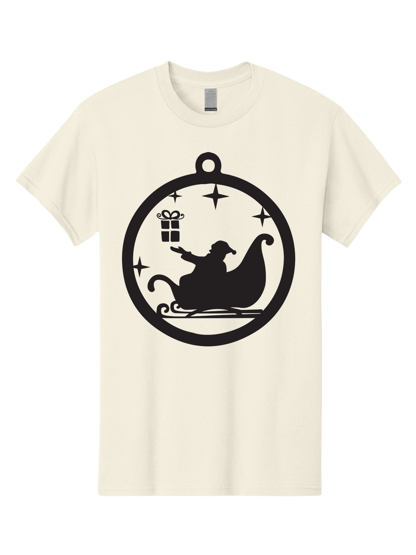 Santa-Sleigh-Ornament-1 Men'S Graphic Tee, 100% Cotton, Comfortable Casual Summer Wear, Machine Washable, Santa Claus, Christmas Gift, Sleigh Ride, Festive Holiday, Winter Wonderland, Gift Giving, Christmas Magic, Holiday Cheer Aad137 17